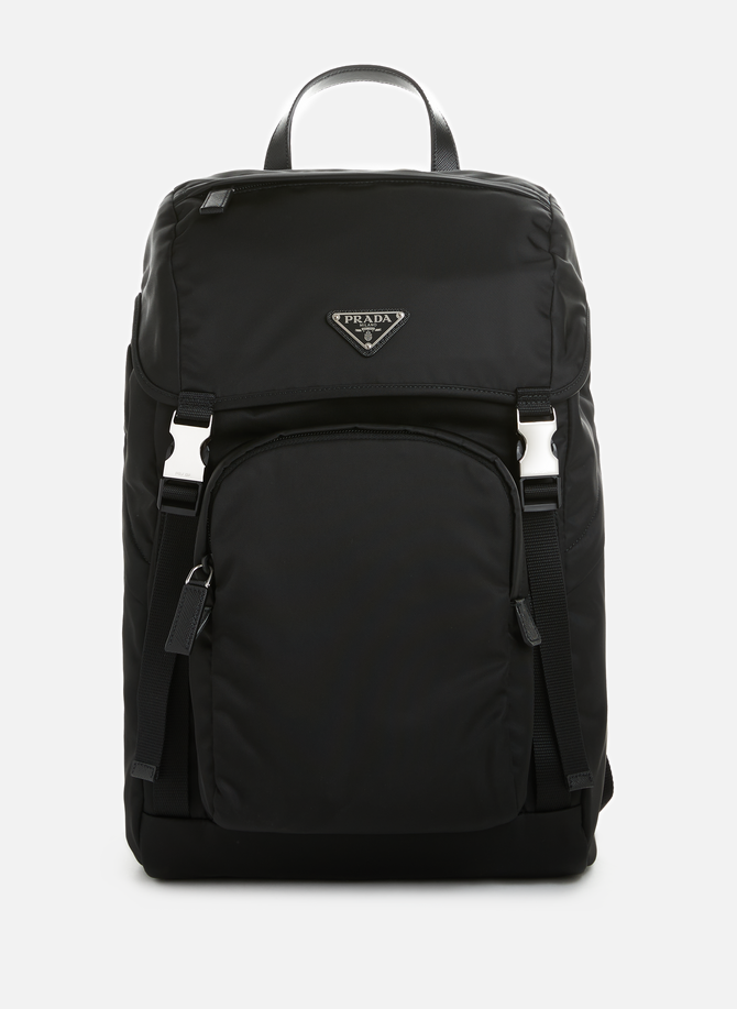 Re-nylon and leather backpack PRADA