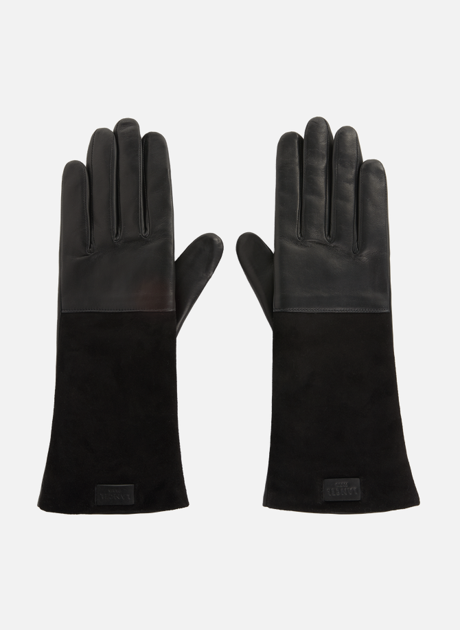 Handschuhe aus Glattleder und Wildleder LANCEL