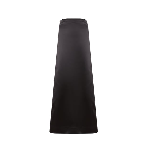 Jupe longue droite satiné