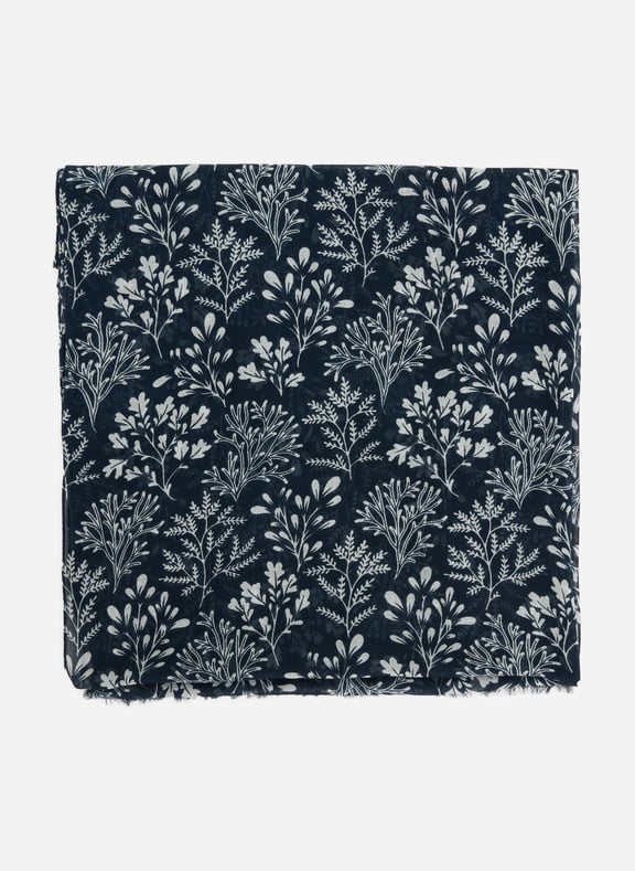 Cotton scarf Blue by SAISON 1865 SAISON 1865 Cotton scarf Blue