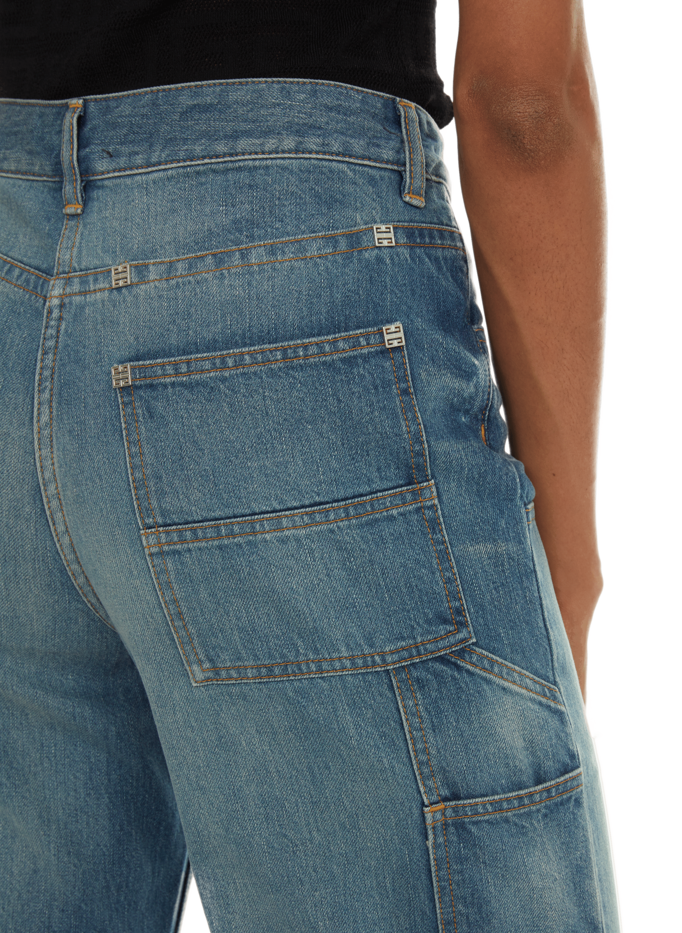 Jean large en coton  GIVENCHY Bleu