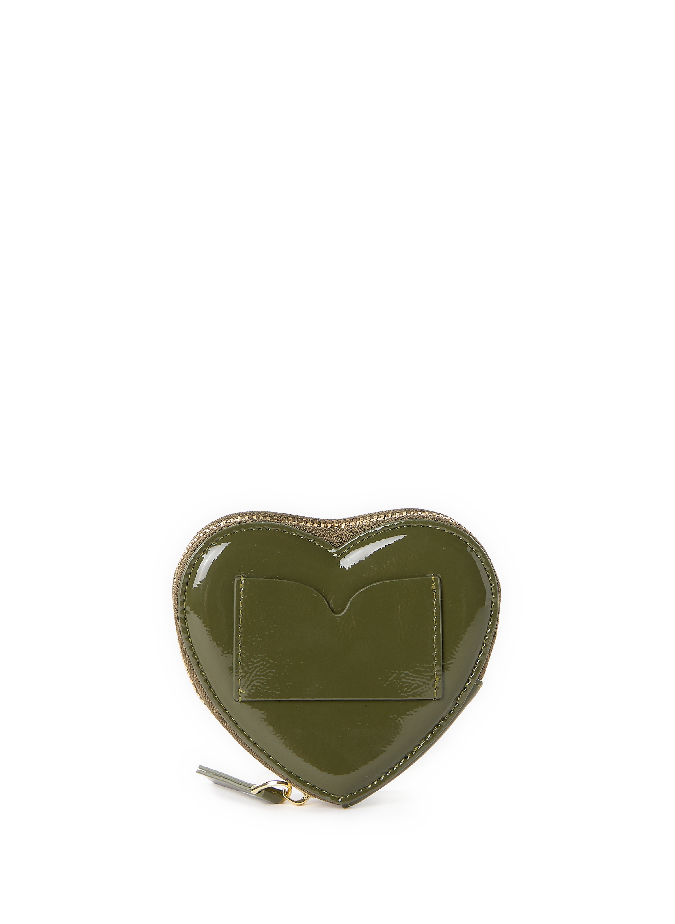 Porte-monnaie Cœur en cuir  SAISON 1865 Kaki