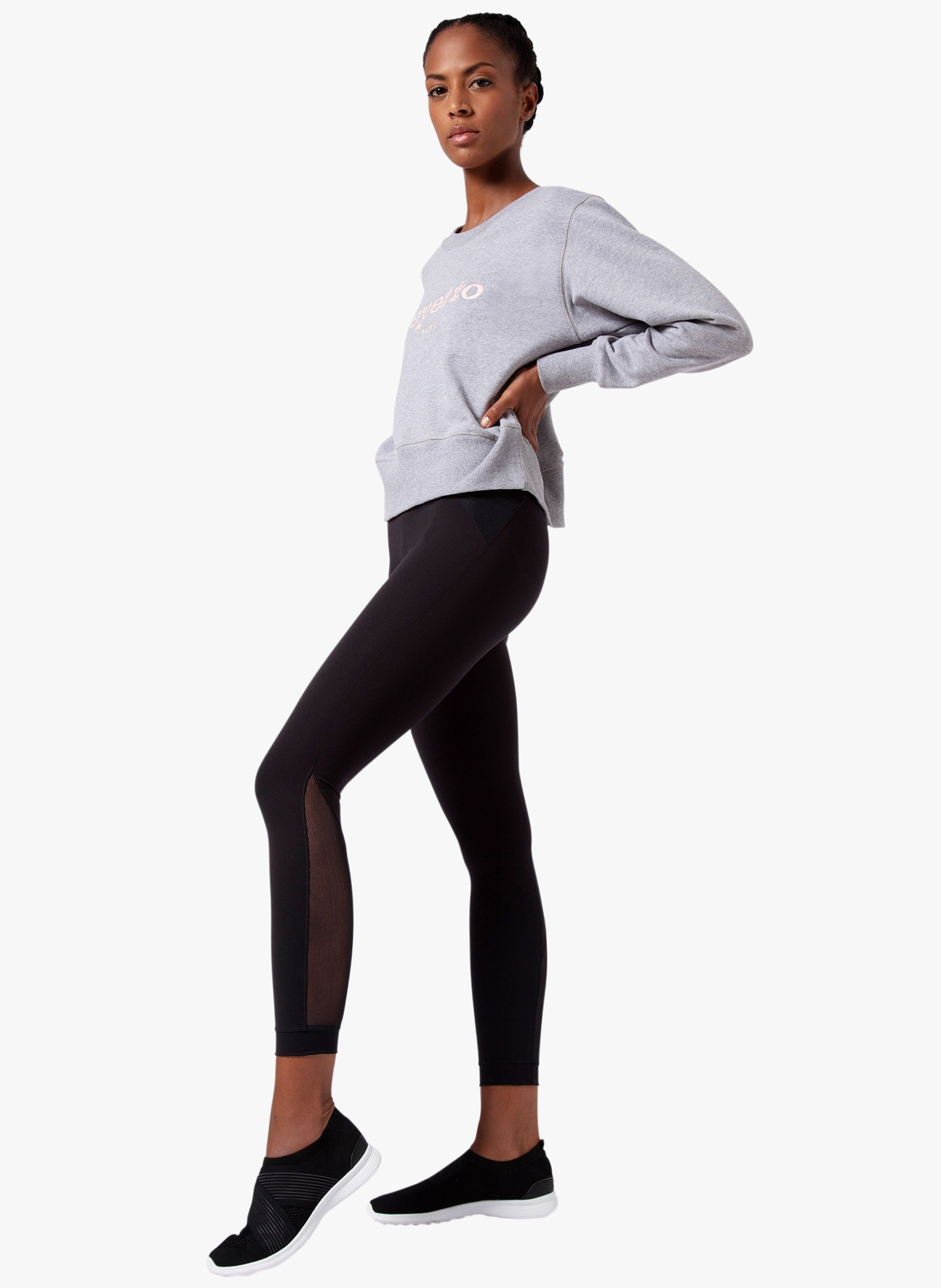 Sweatshirt col rond en coton brodé REPETTO Gris