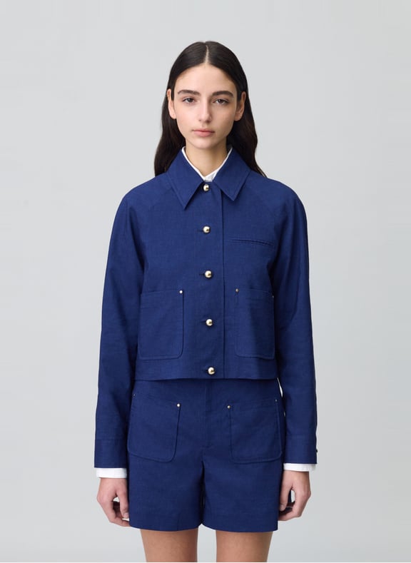 Veste droite Bleu by CLAUDIE PIERLOT CLAUDIE PIERLOT Veste droite Bleu