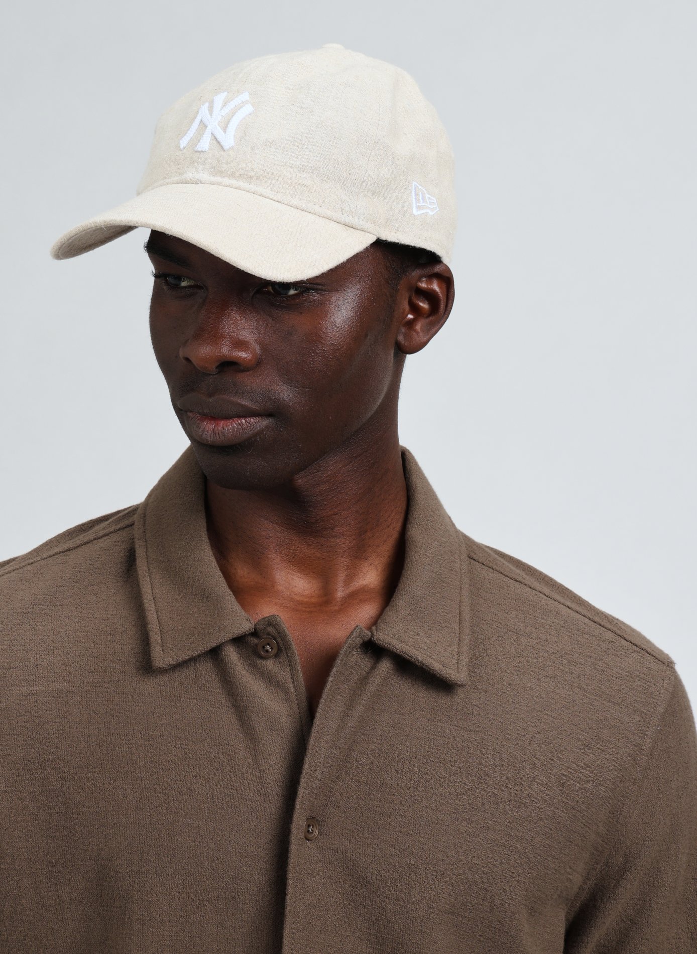 Linen-blend baseball cap NEW ERA Beige