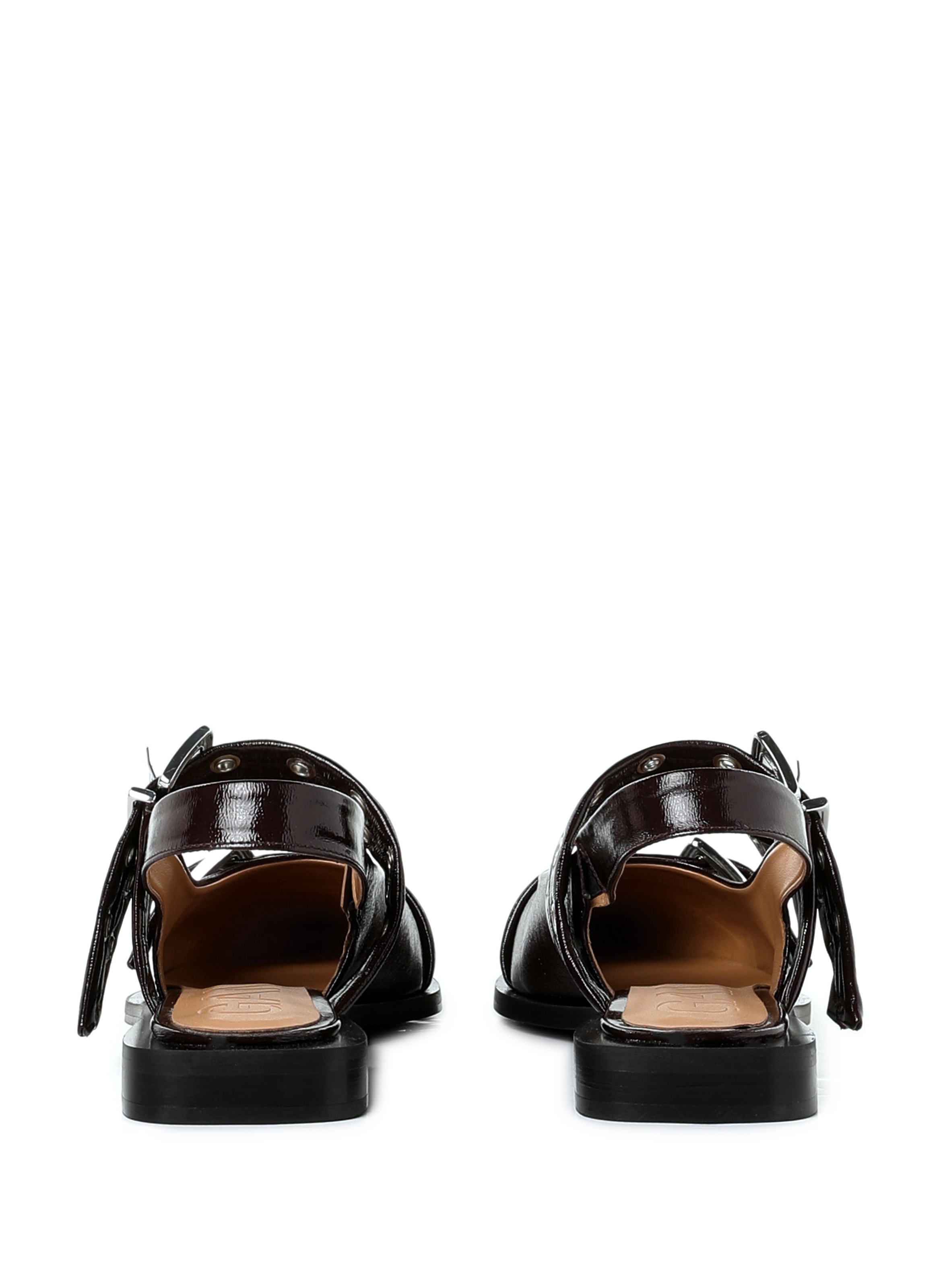 Ballerines Feminine Buckle GANNI Rouge