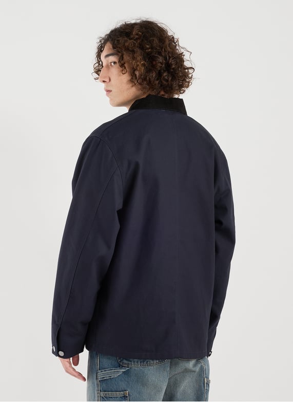 Jacket with classic cotton collar | Blue by CARHARTT WIP Jacket with classic cotton collar Blue
