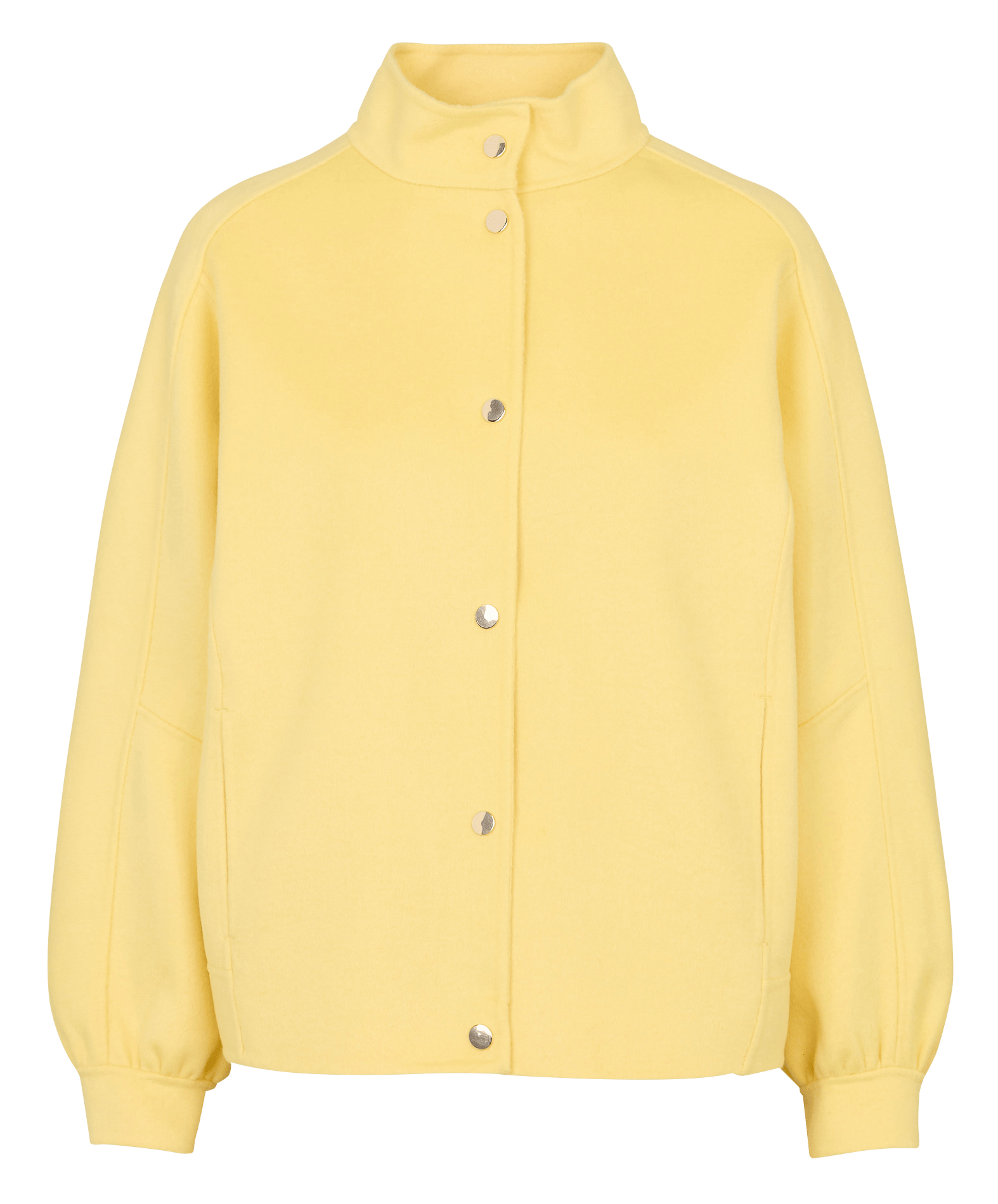 Blouson droit col montant en laine mélangée Arthur MAISON 123 Jaune