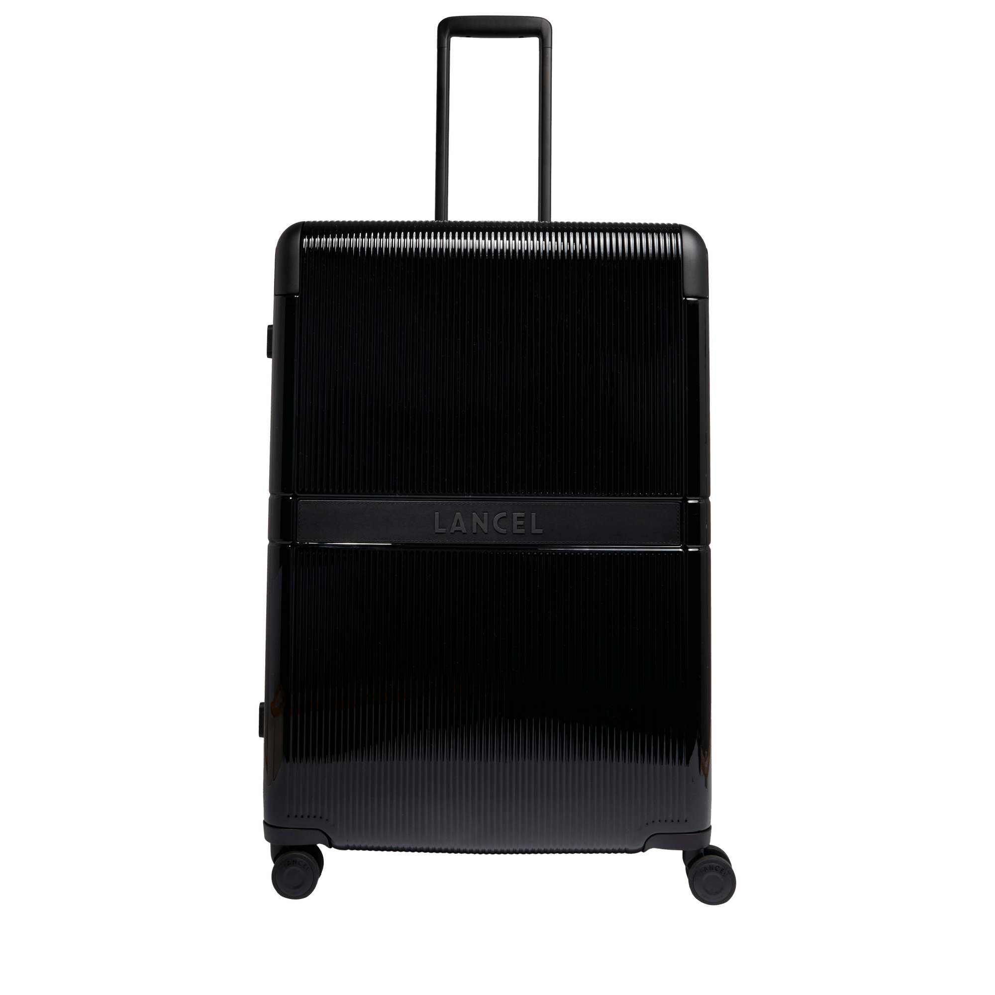 LANCEL Valise large 4 roues empreinte de lancel en polycarbonate Noir