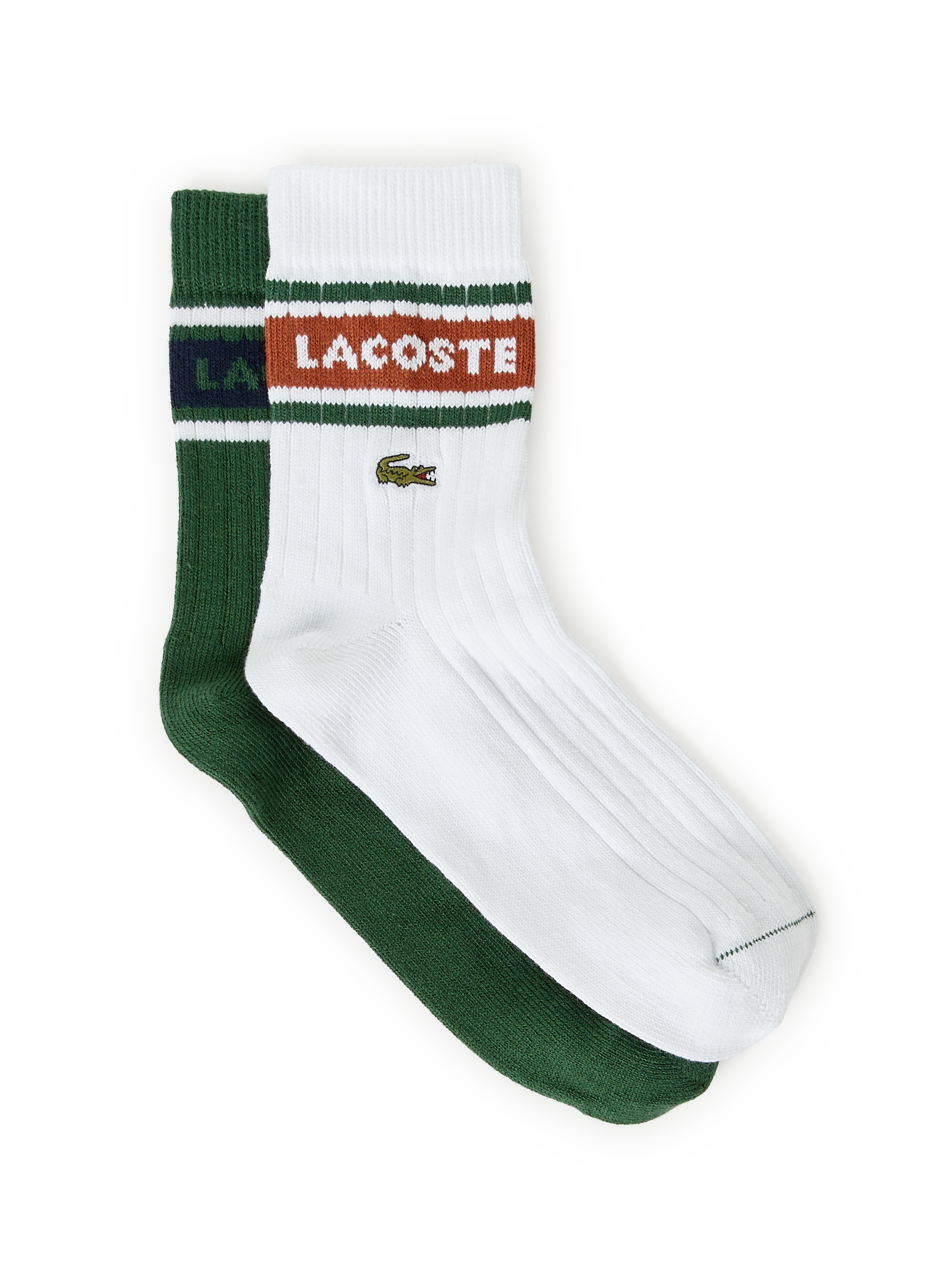 LACOSTE Chaussettes mi-hautes en coton Bleu