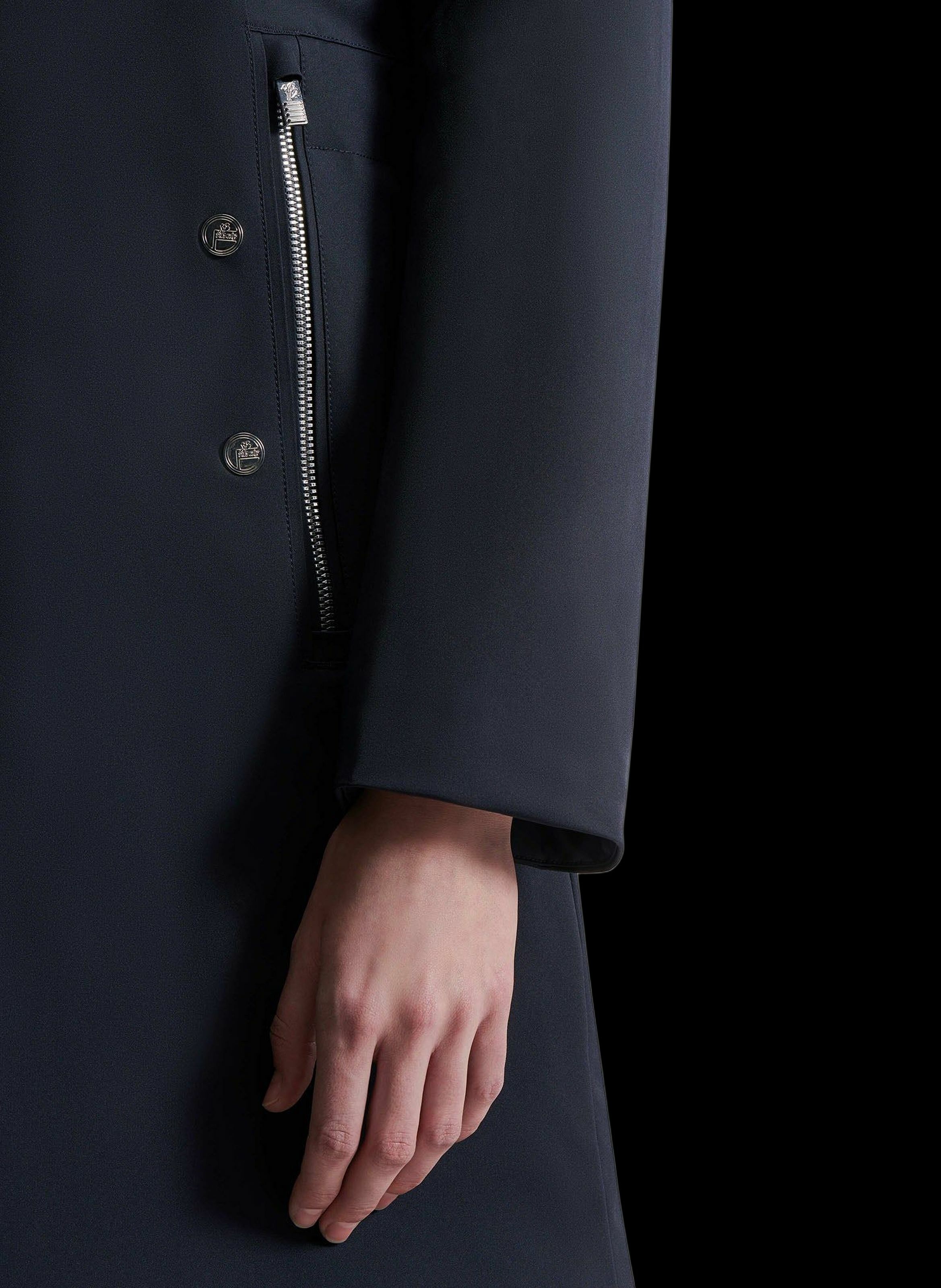 Manteau misha col montant coupe regular FUSALP Bleu