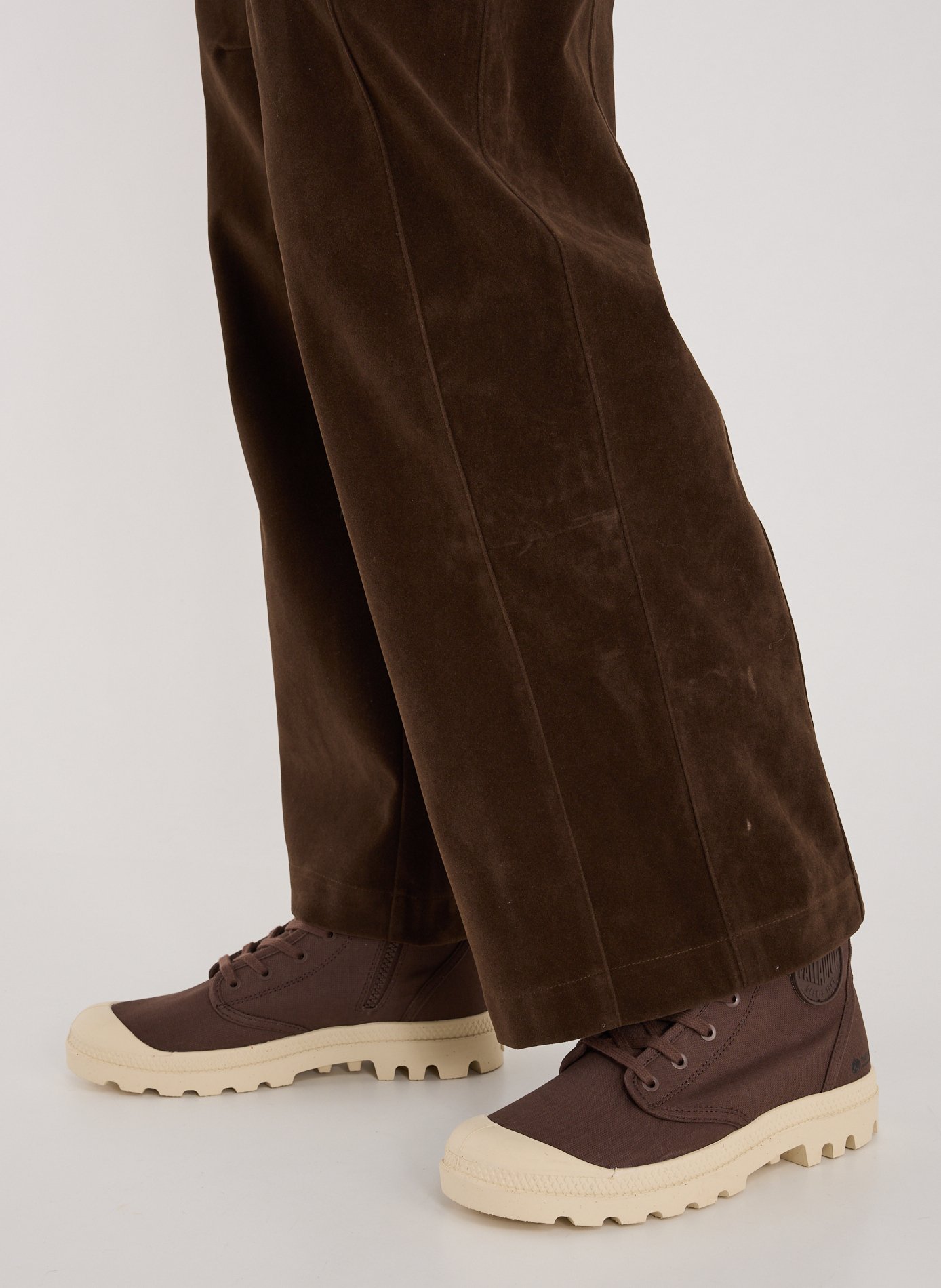 Pampa cotton ankle boots PALLADIUM Brown