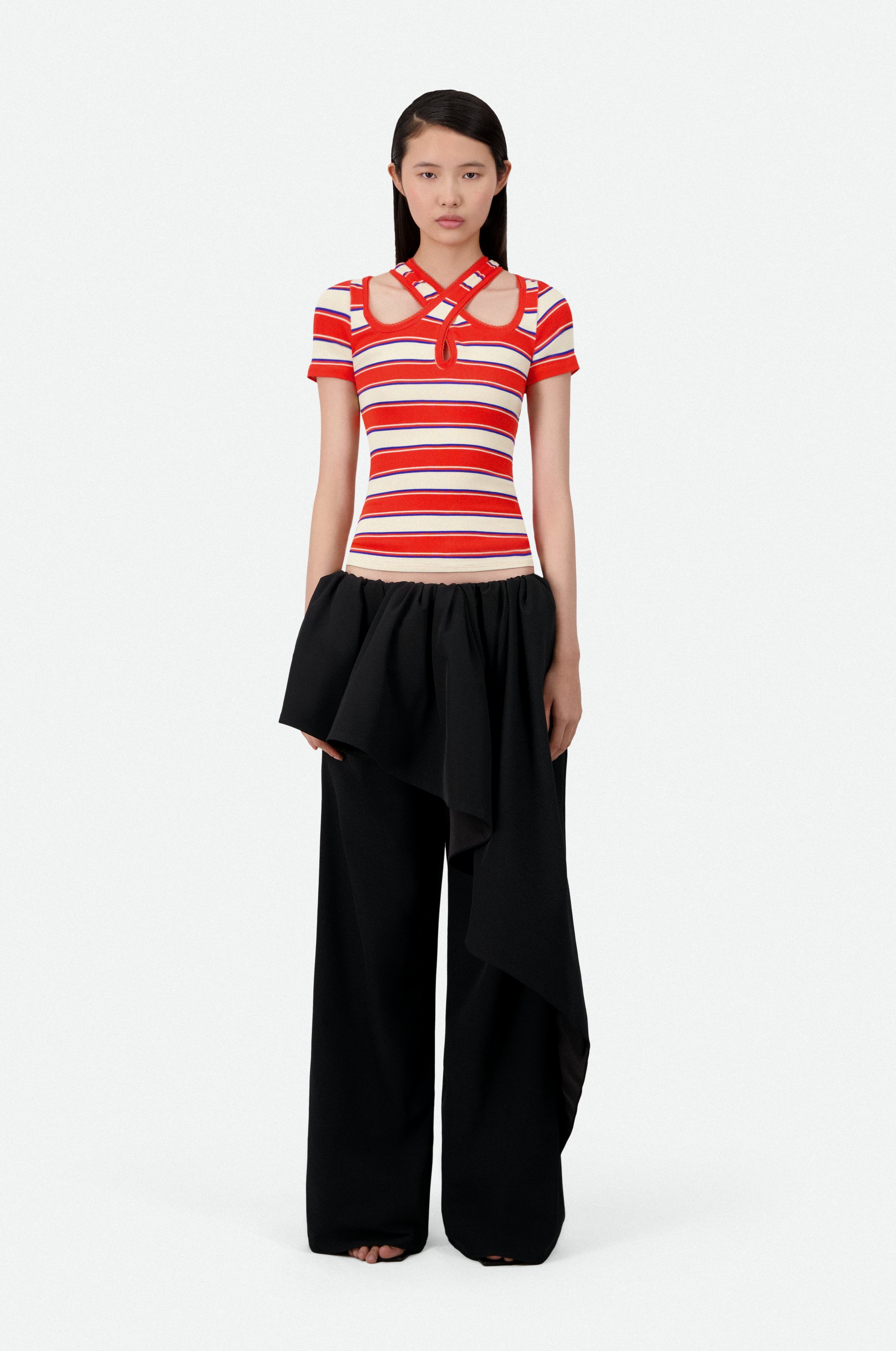 Top rayé croisé VAILLANT Rayé