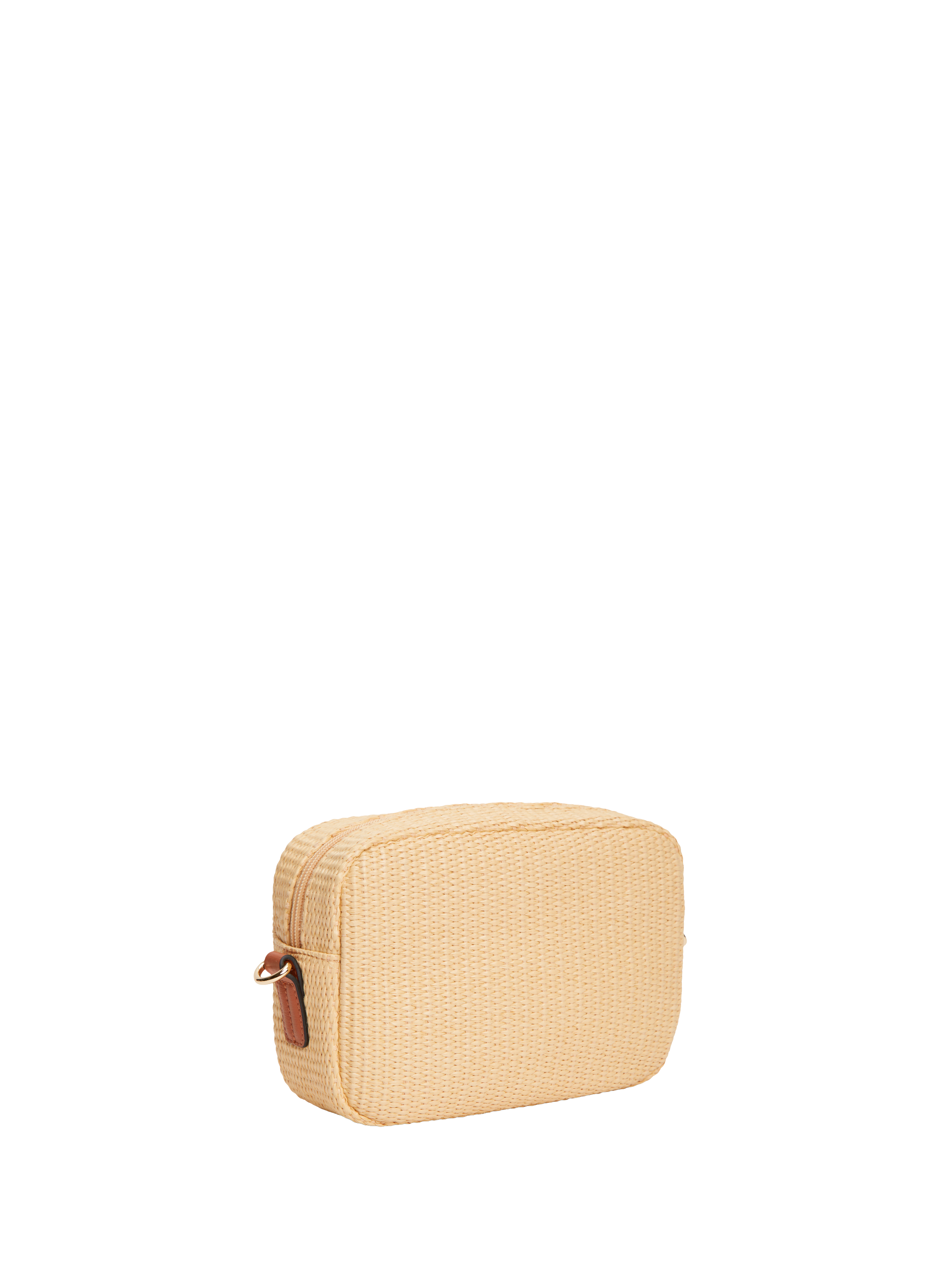 Sac bandouière tressé TOMMY HILFIGER Marron