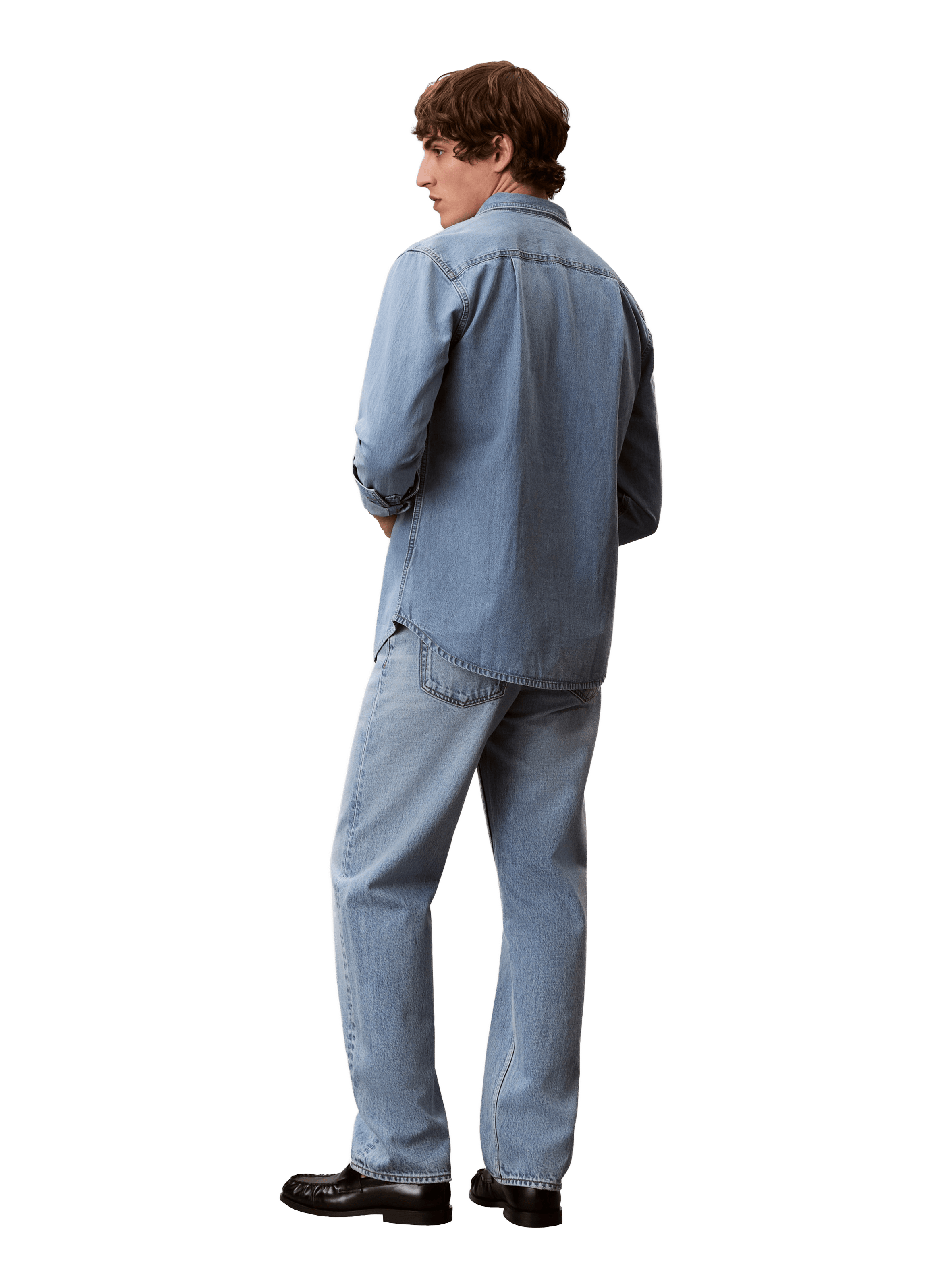 Straight Leg 90s Cotton Denim Jeans CALVIN KLEIN Blue