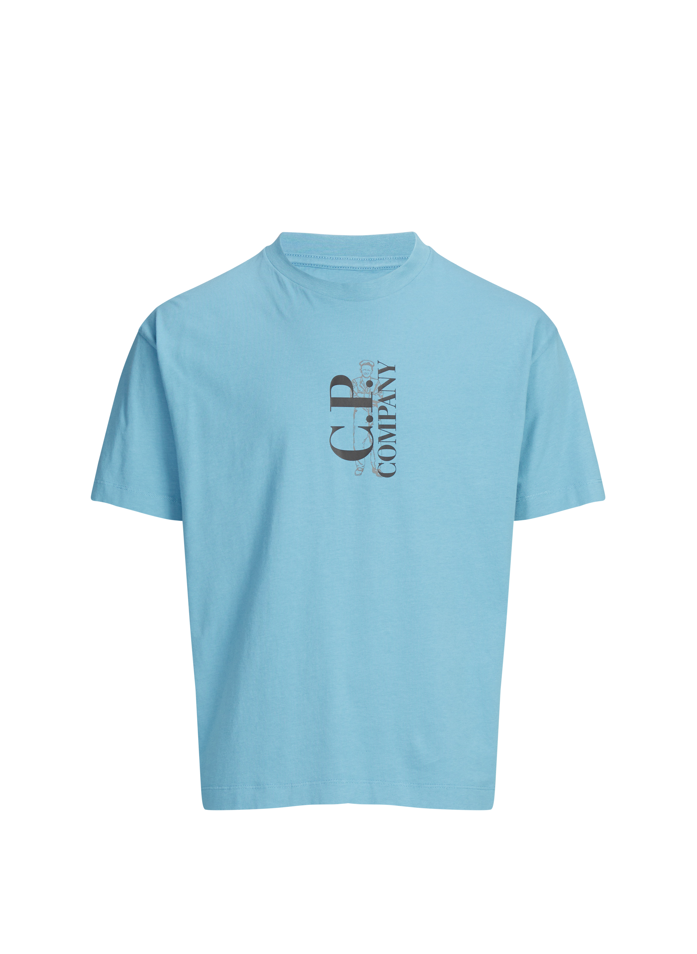 T-shirt en coton CP COMPANY Bleu