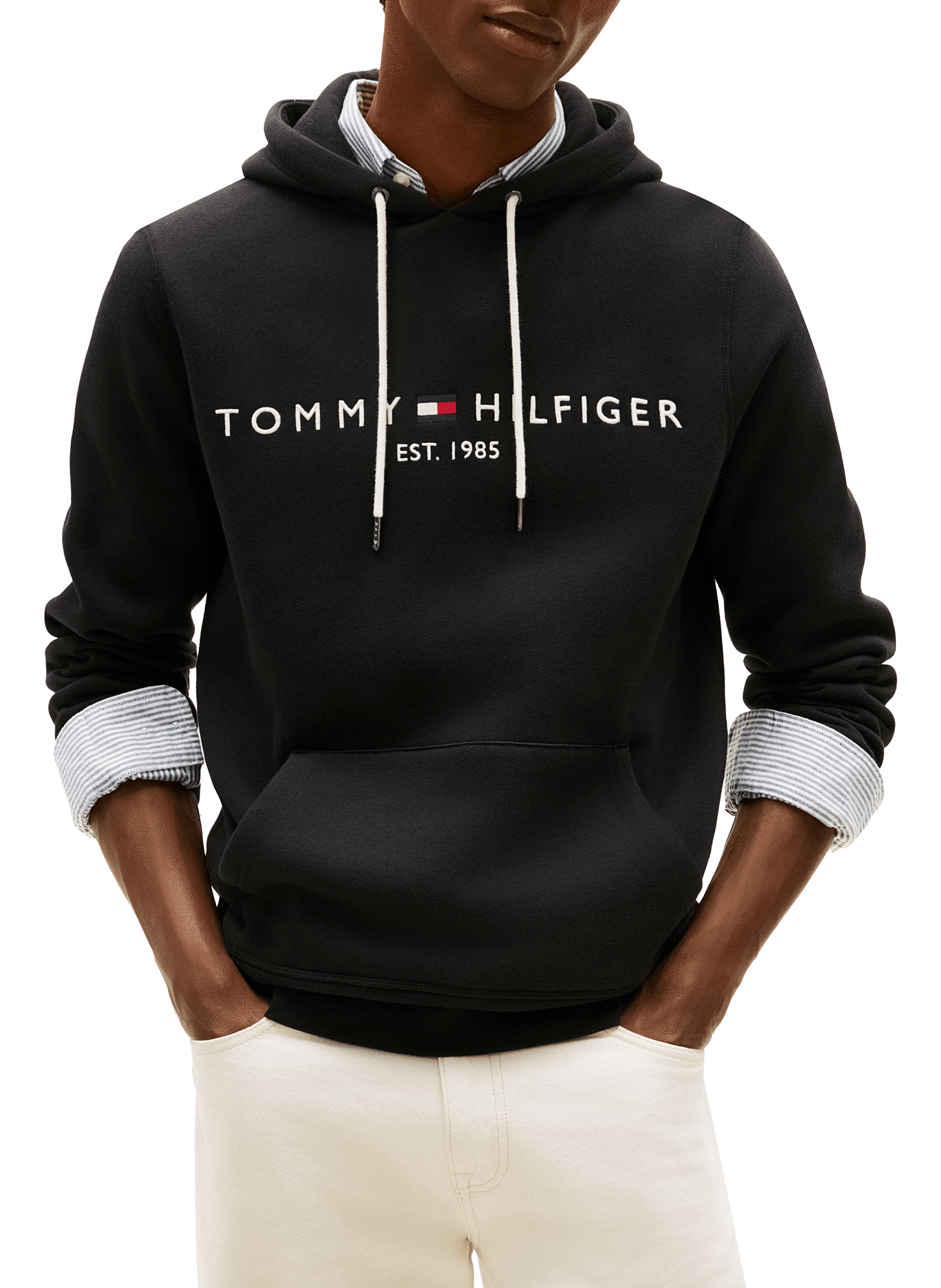 Sweatshirt logotypé TOMMY HILFIGER Noir