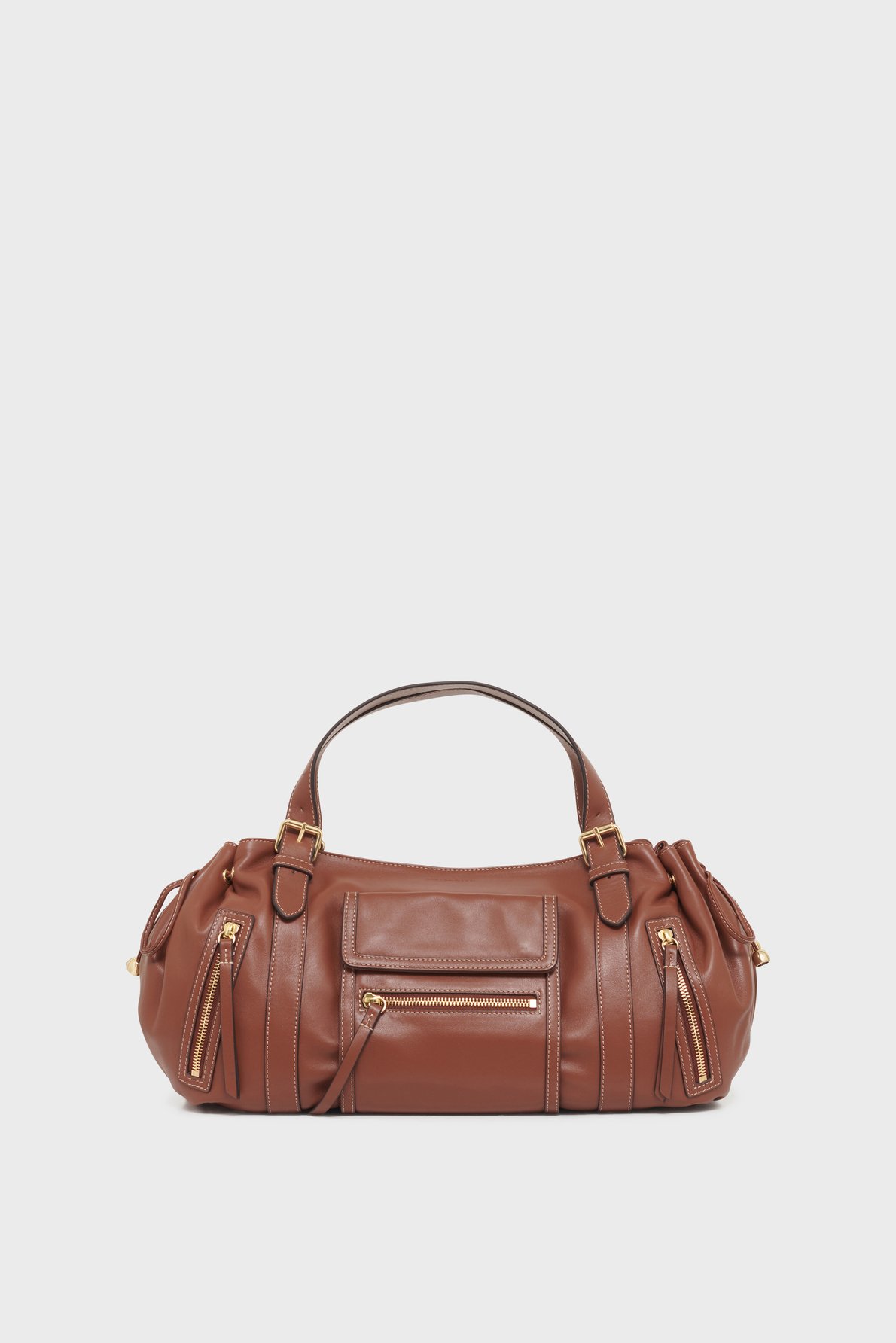 Sac à main en cuir avec poches zippées - st germain GERARD DAREL Beige