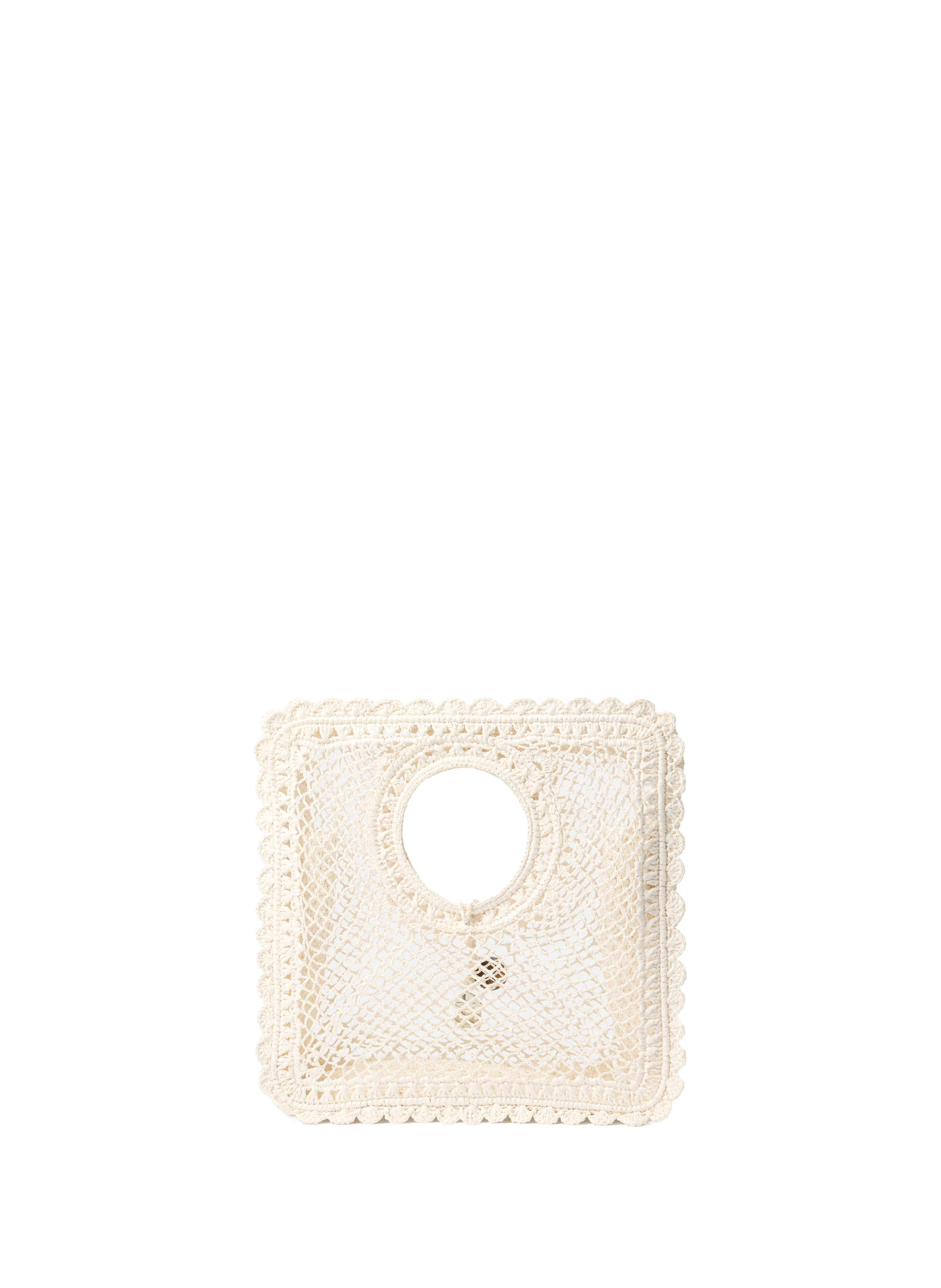 Handbag The Petite Carre Spiaggia JACQUEMUS White