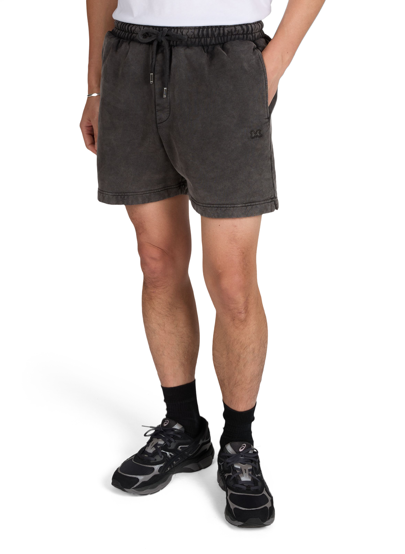 Swim shorts Nomade embroidered in cotton MOUTY Black