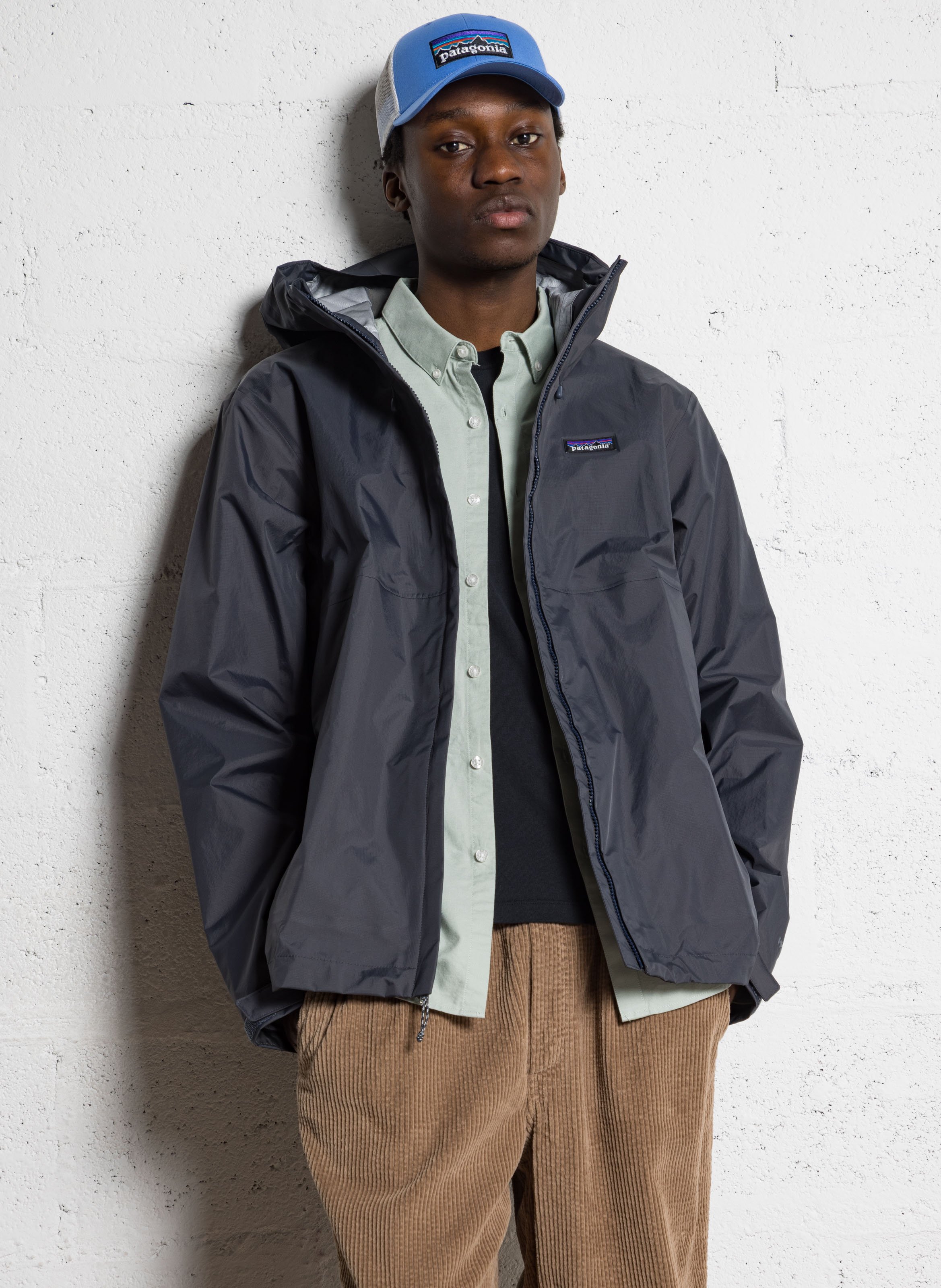 Veste à capuche imperméable PATAGONIA Noir