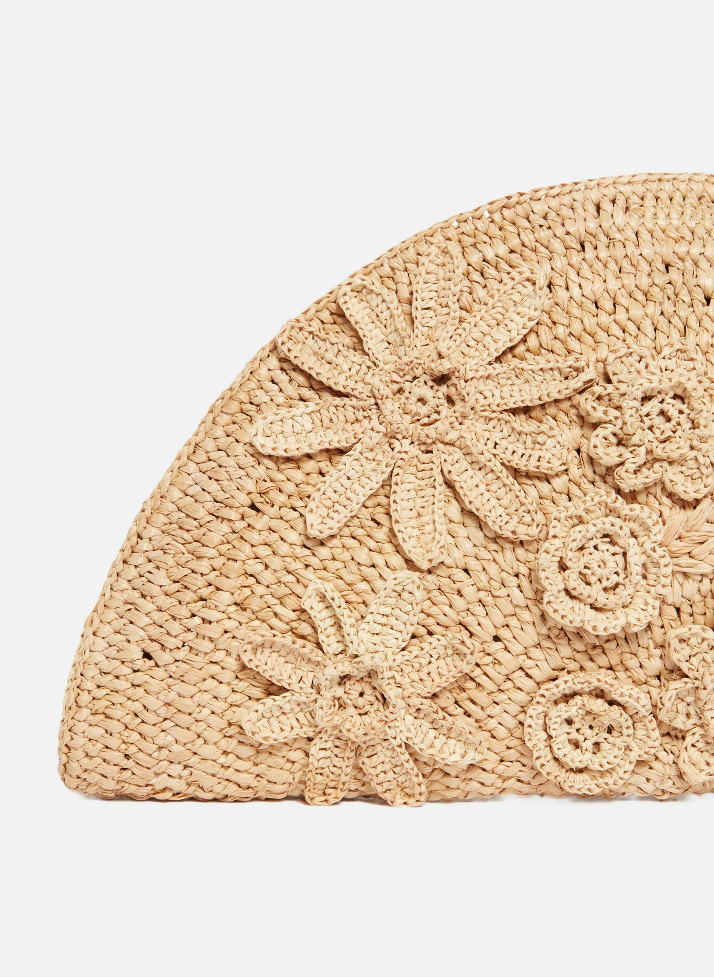 Pochette En Raphia VANESSA BRUNO Blanc