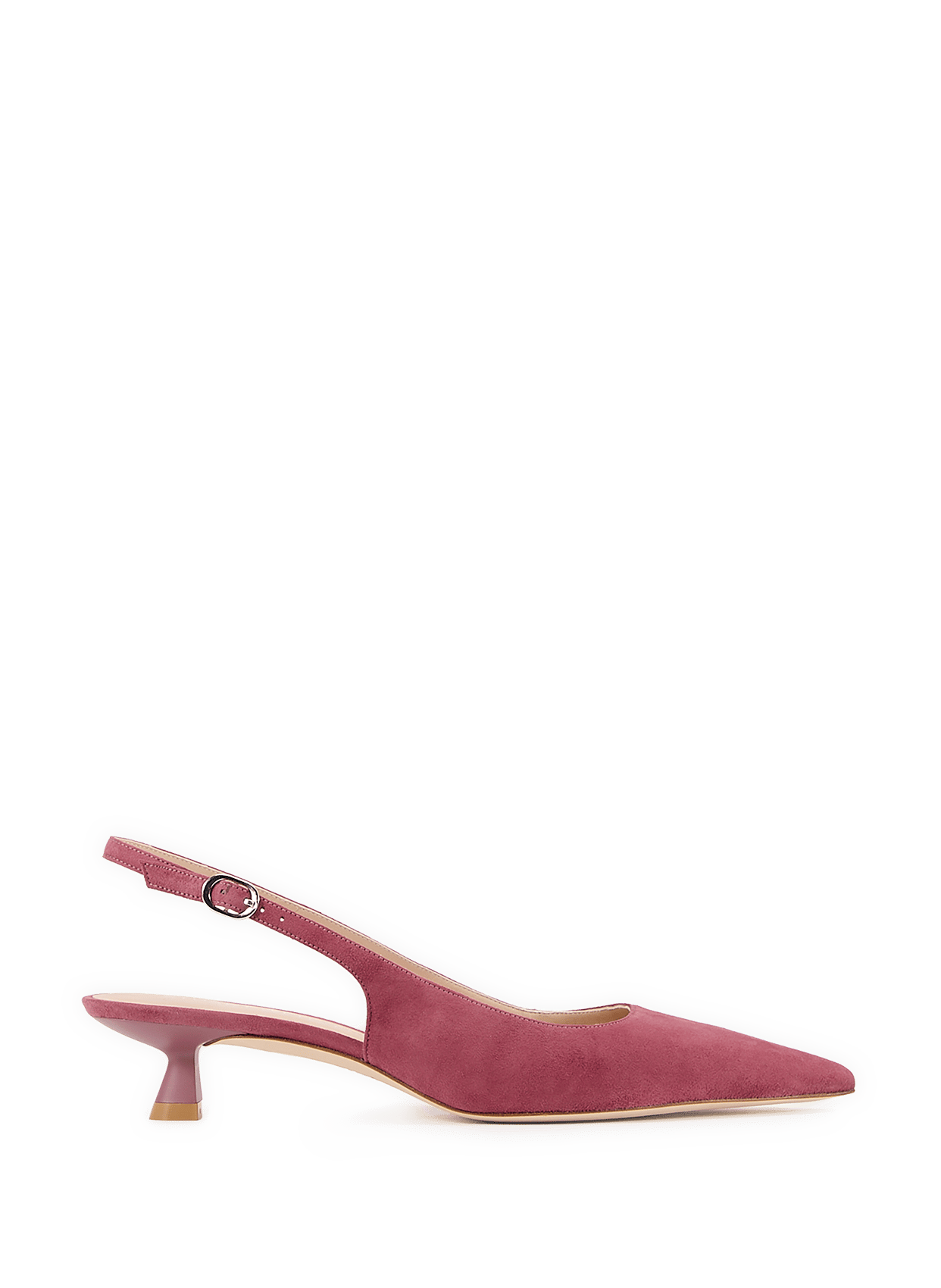 Slingback Stuart Sculpht 35 en cuir suédé STUART WEITZMAN Rose