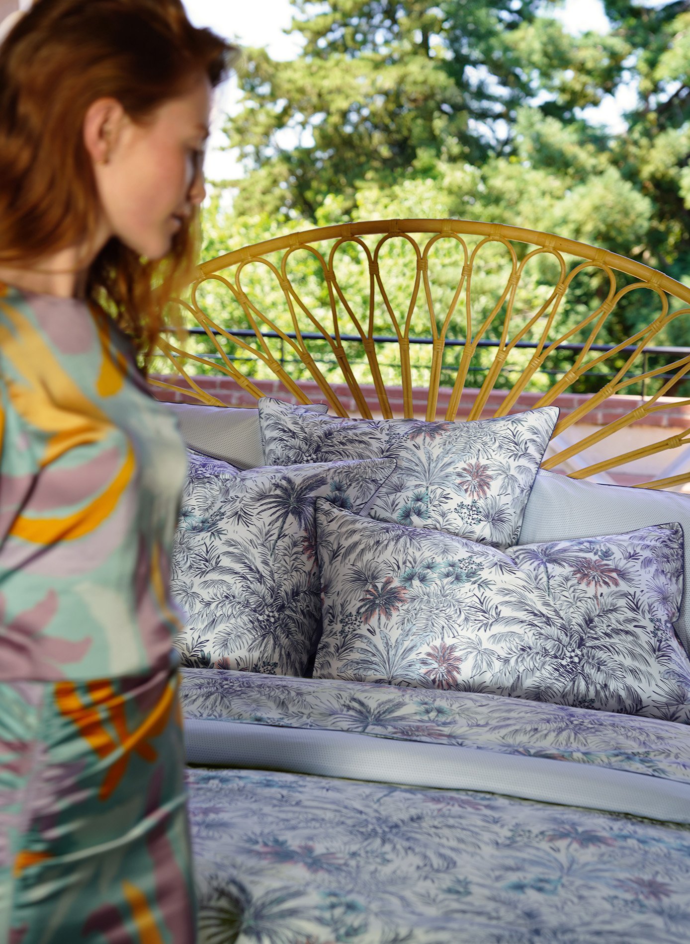 Housse de couette vue mer ANNE DE SOLENE Bleu