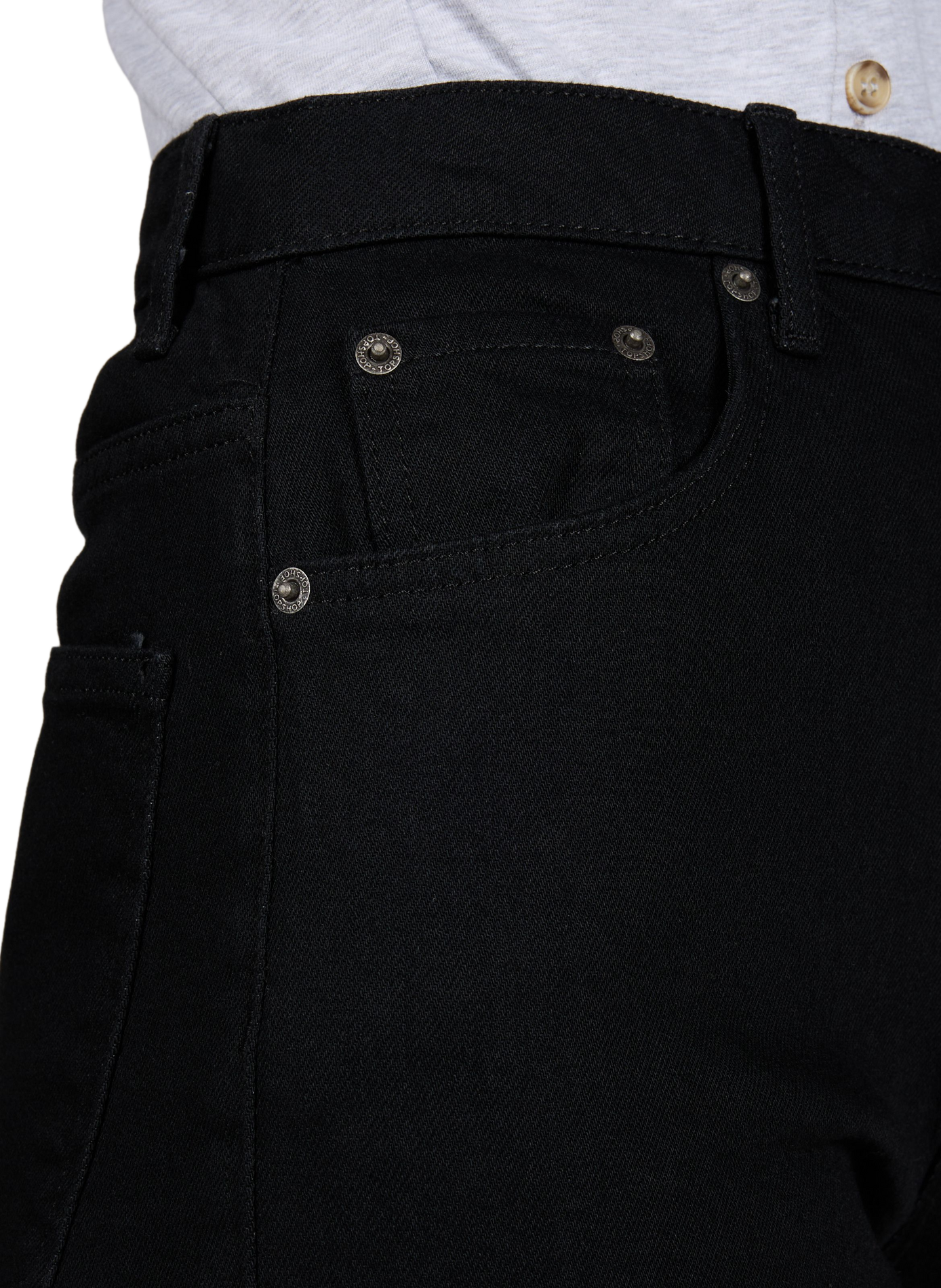 Jean slim Tsdree en coton mélangé TOPSHOP Bleu