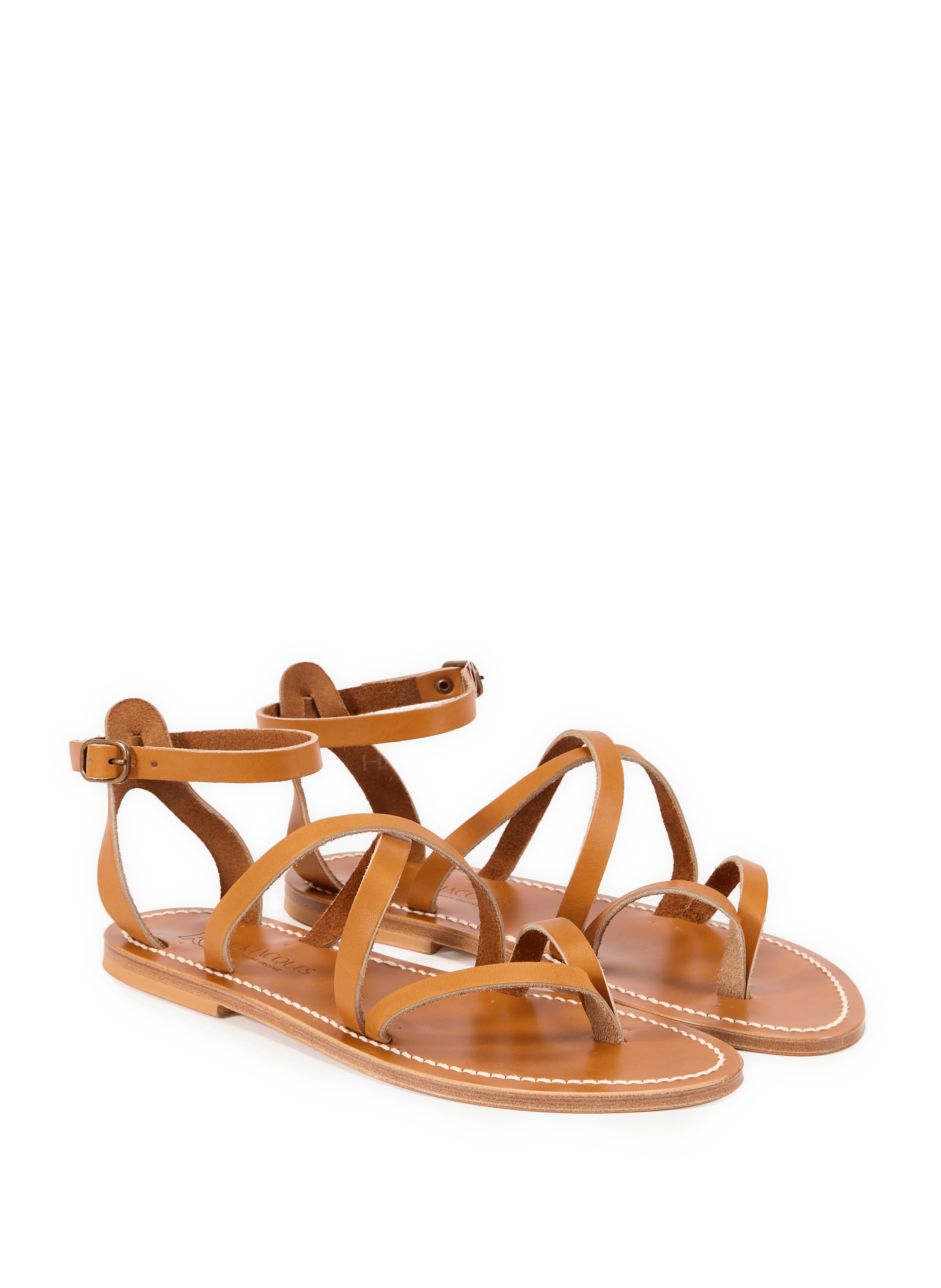 Sandales Epicure en cuir K. JACQUES Marron