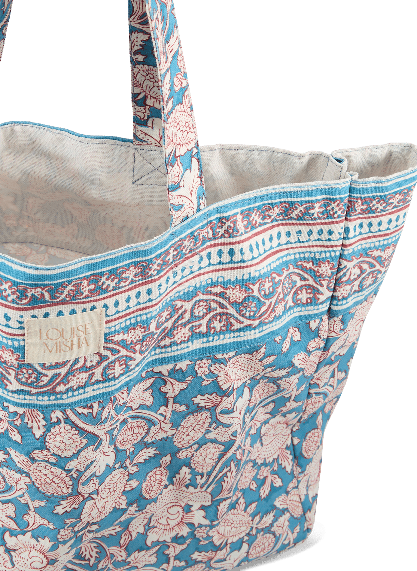 Tote Bag Beverly imprimé en coton LOUISE MISHA Multicolore