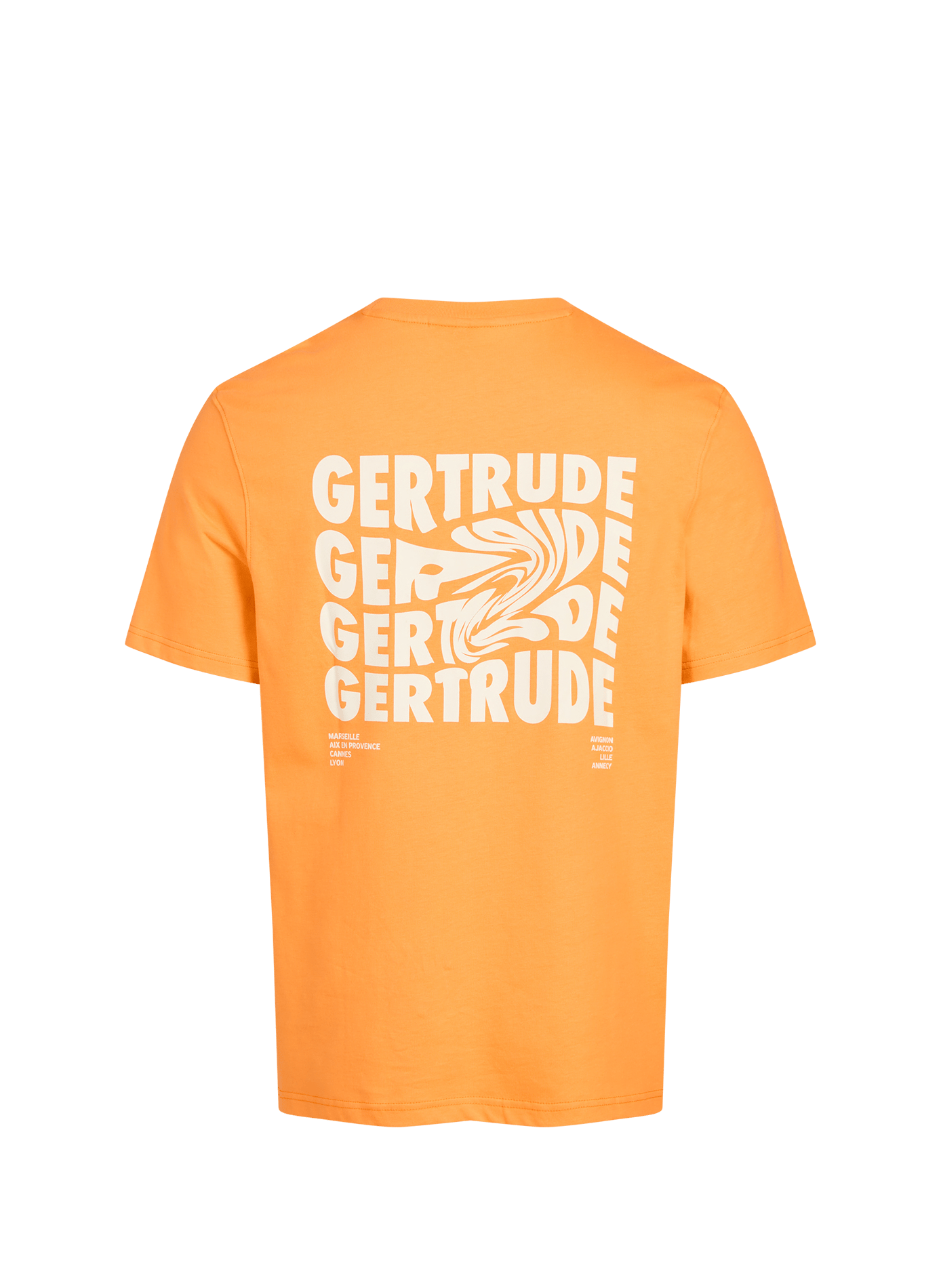 Biker-style cotton t-shirt GERTRUDE ET GASTON Orange