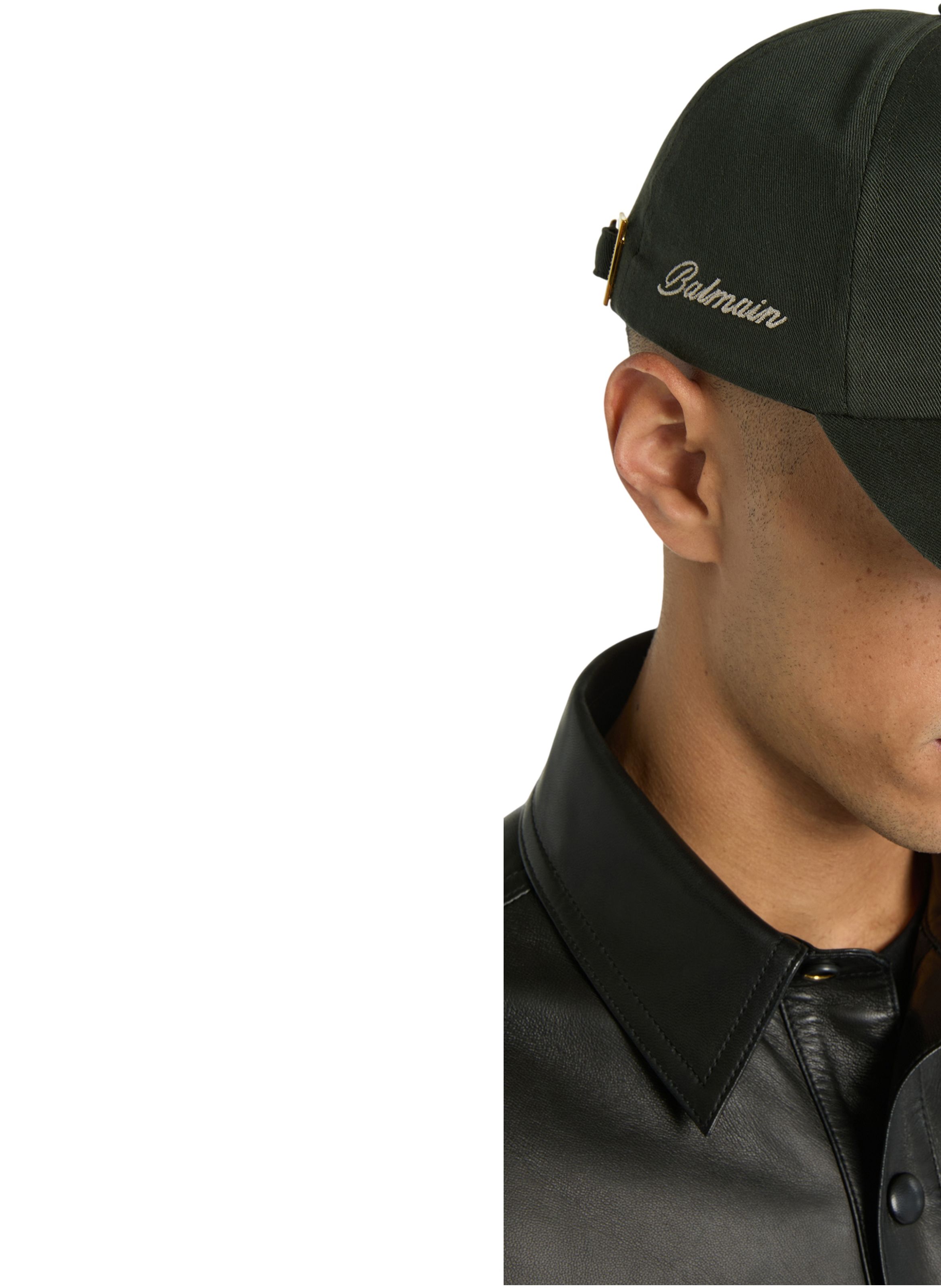 Casquette balmain en coton lavé BALMAIN Vert