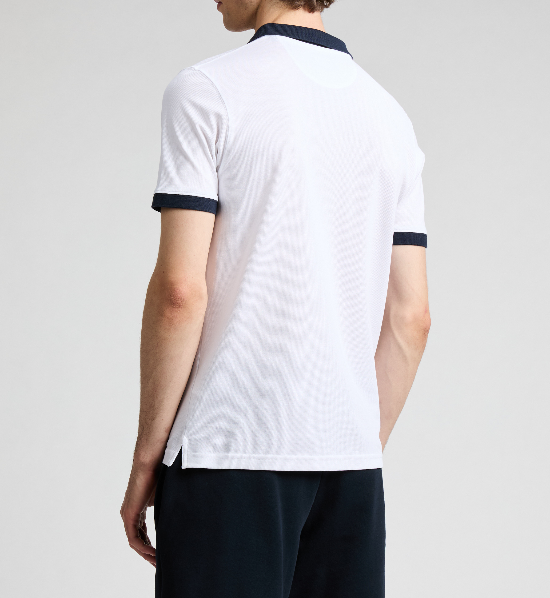 Polo manches courtes en coton  EDEN PARK Blanc