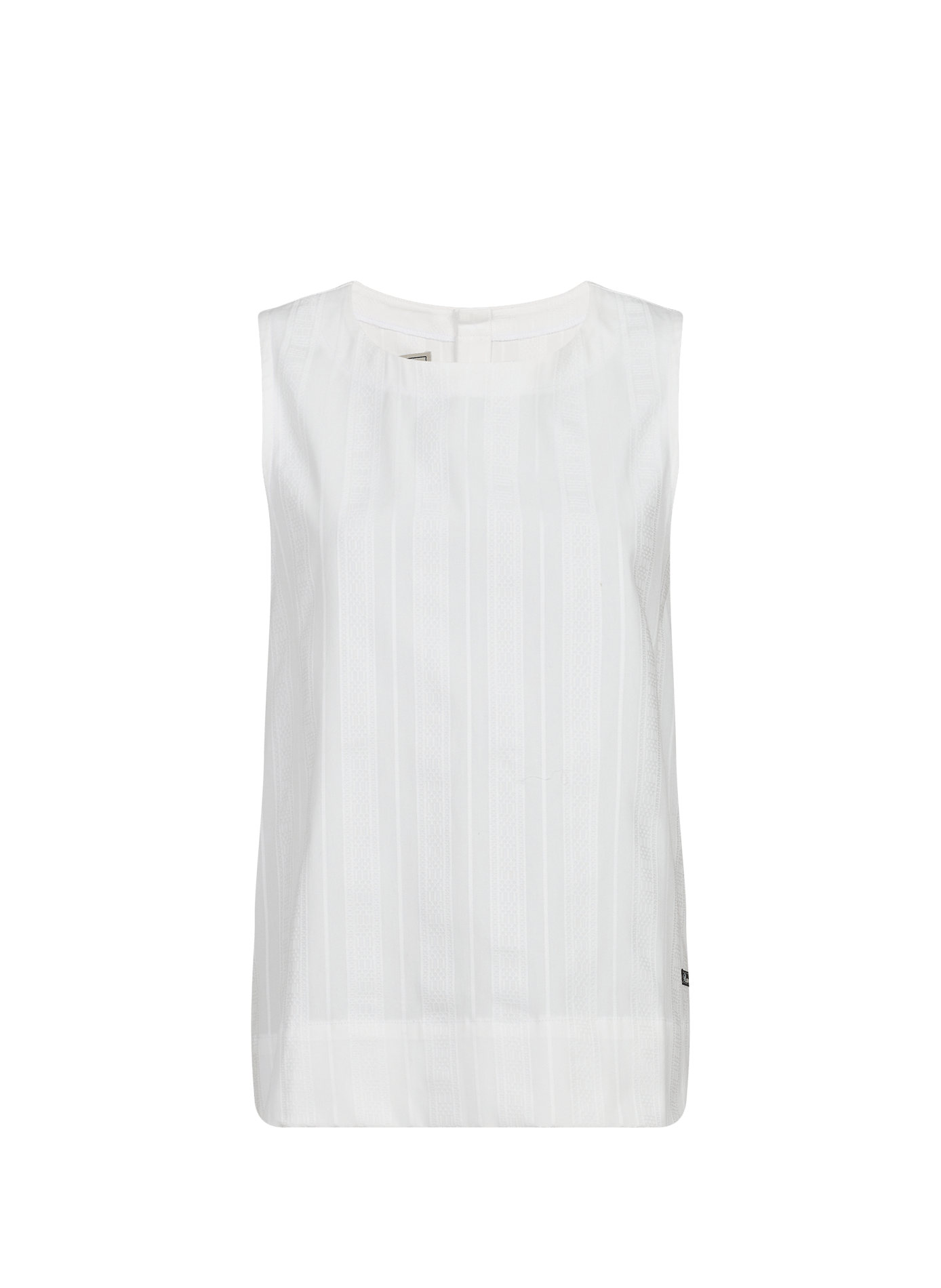 Débardeur à deux faces en coton RENÈ Blanc