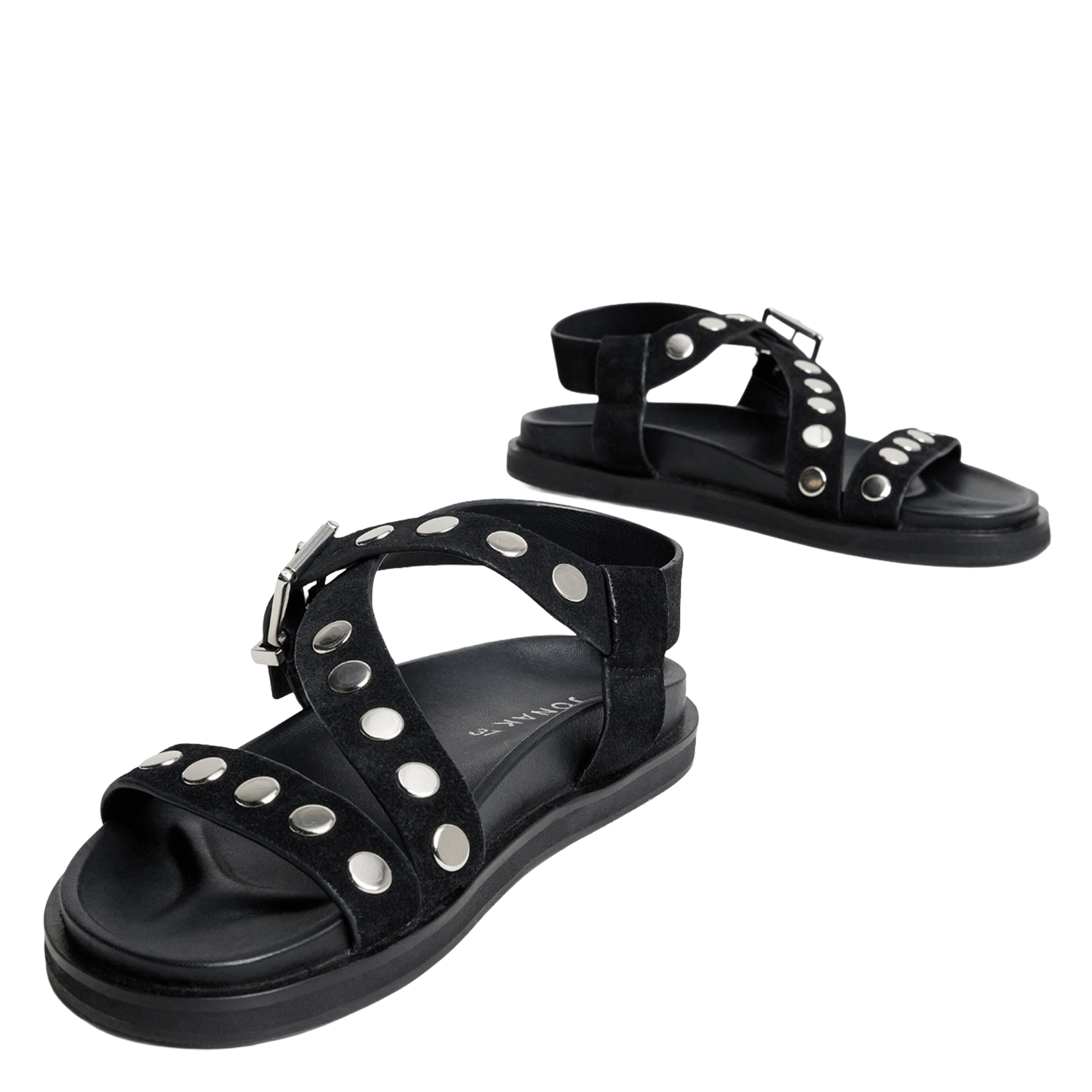 Sandales plates en cuir wizard | Noir JONAK Femme