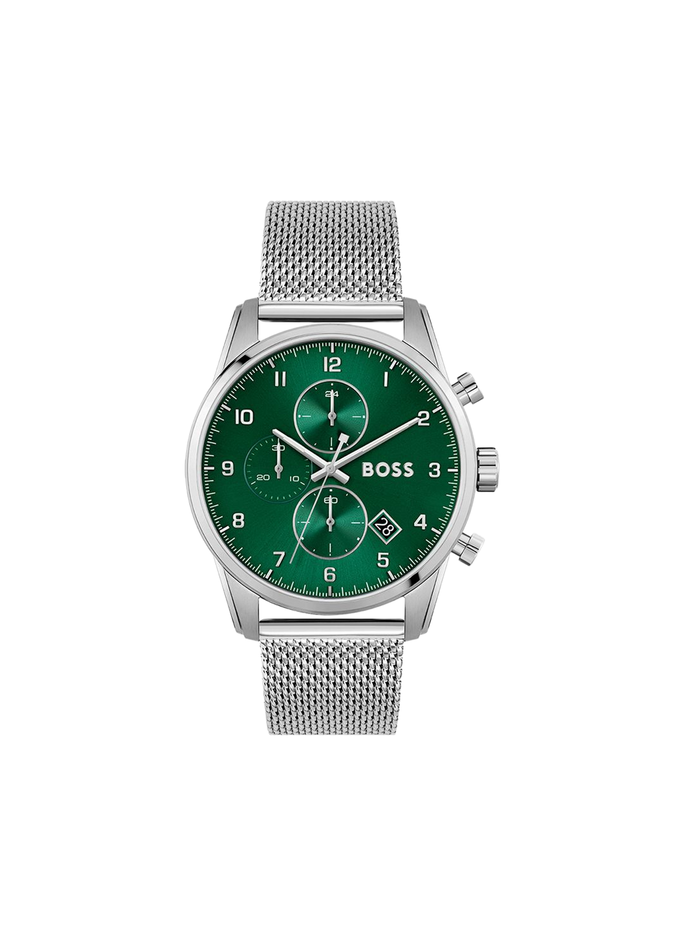 Montre quartz Skymaster en acier inoxydable BOSS MONTRES Vert