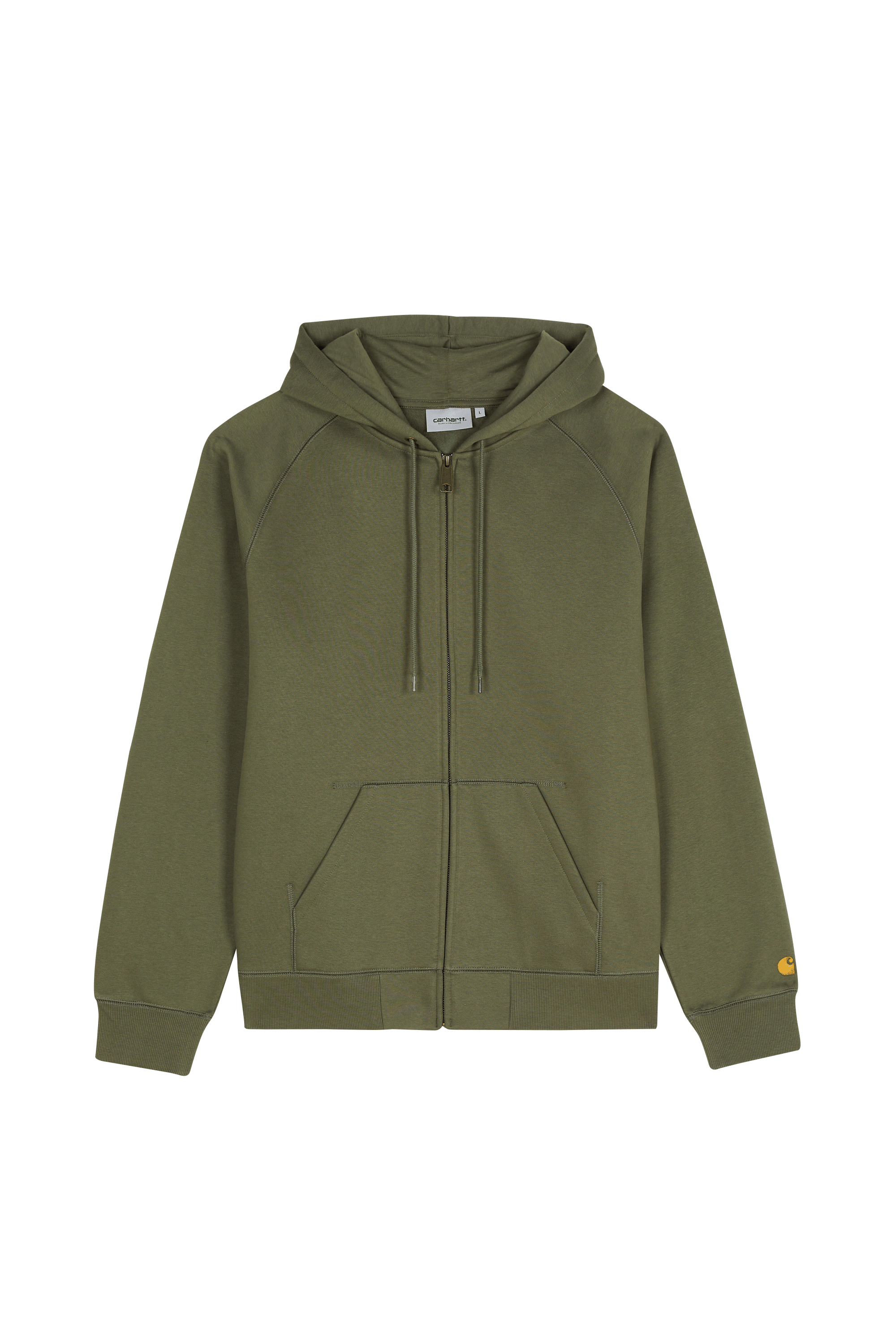 Hoodie zippé hooded chase CARHARTT WIP Kaki