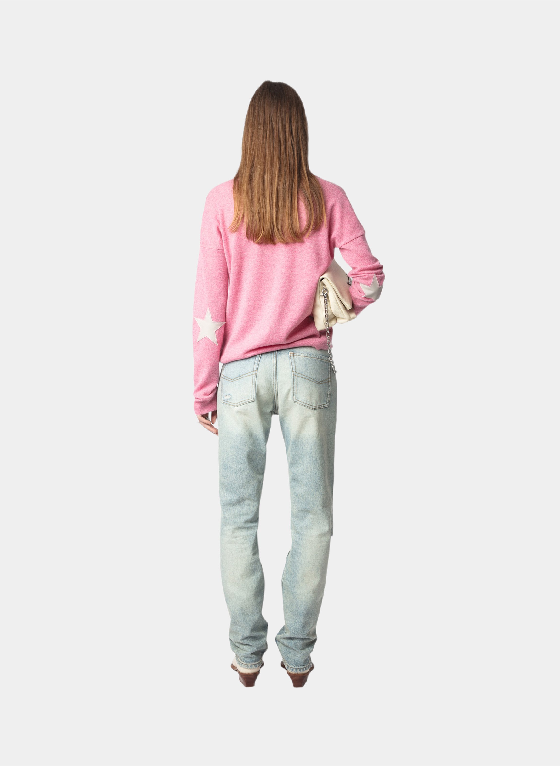 Pull col v en cachemire vivi ZADIG&VOLTAIRE Rose