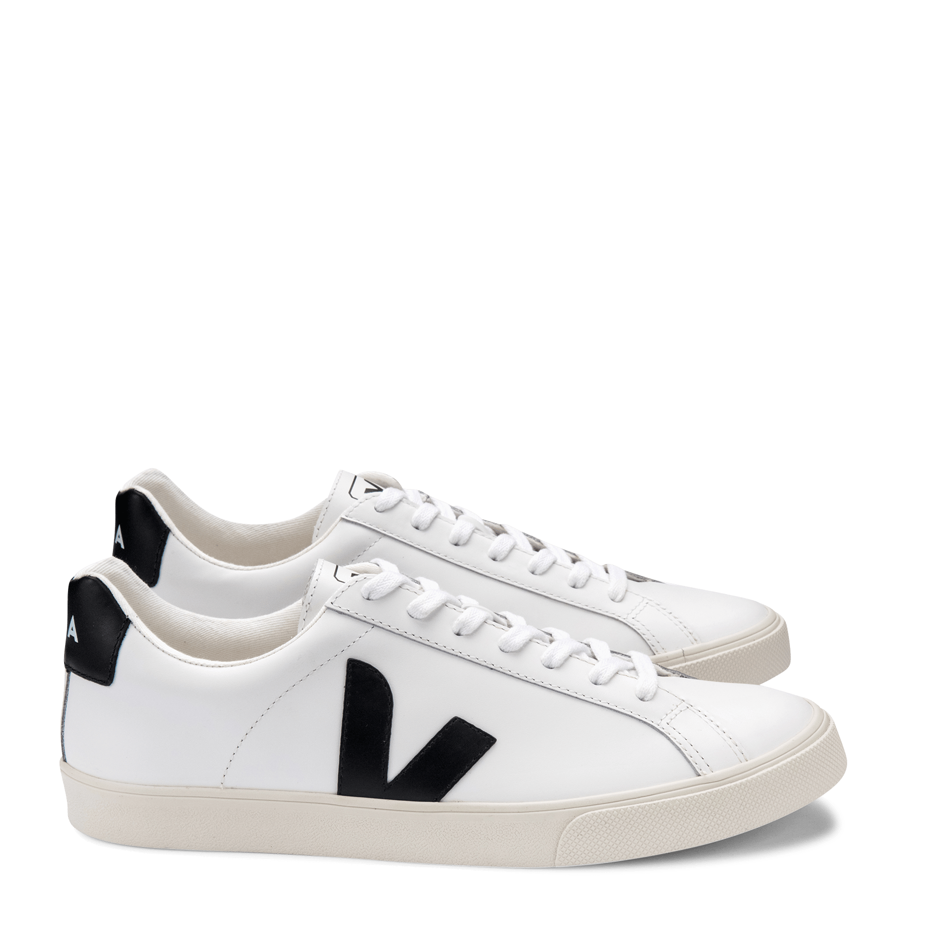 Baskets basses en cuir esplar VEJA Blanc