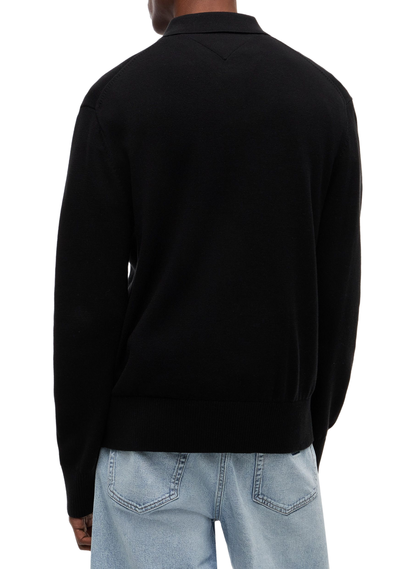 Long sleeve polo shirt TOMMY HILFIGER Black