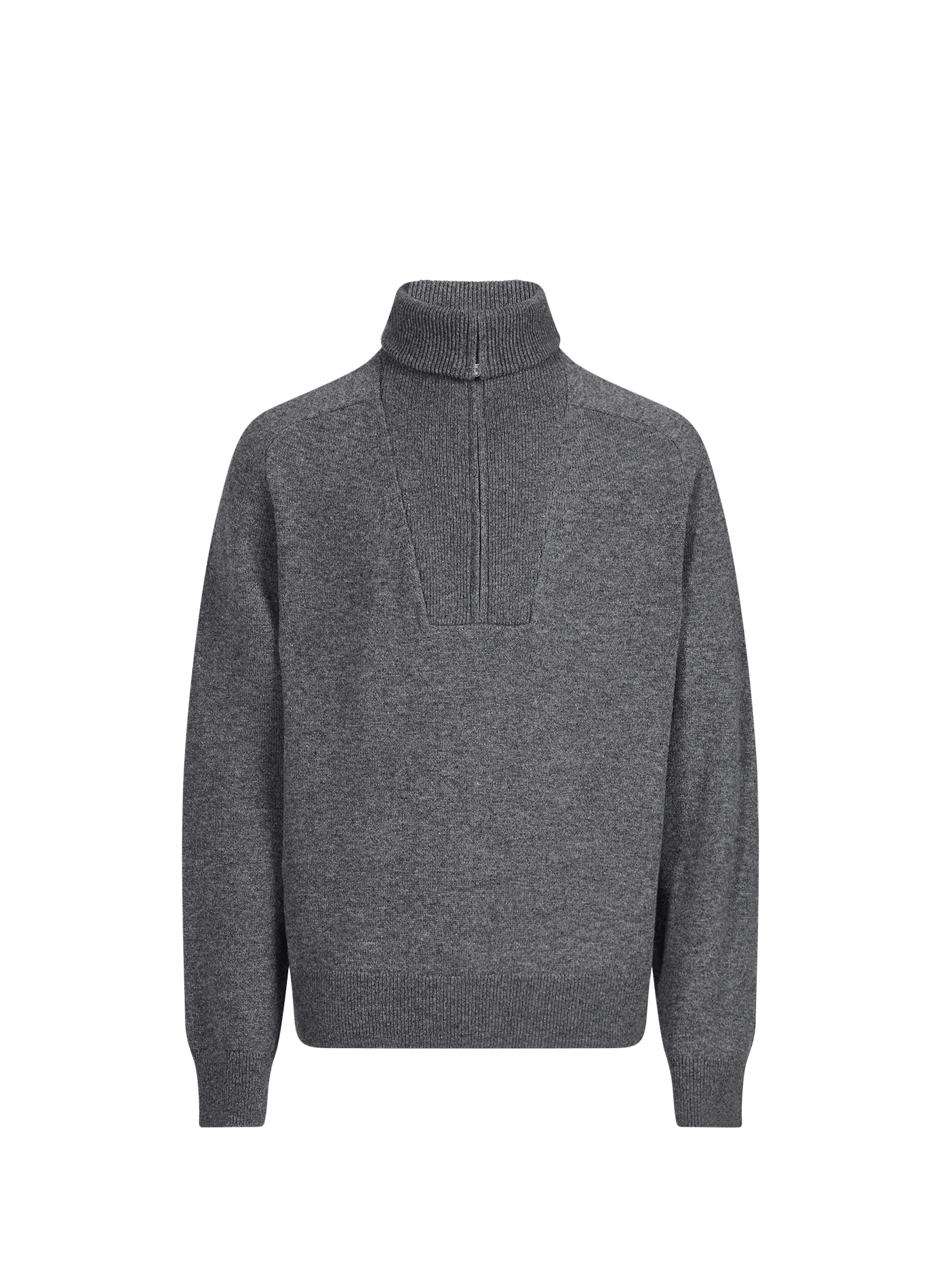 Wool high-neck sweater SAISON 1865 Grey