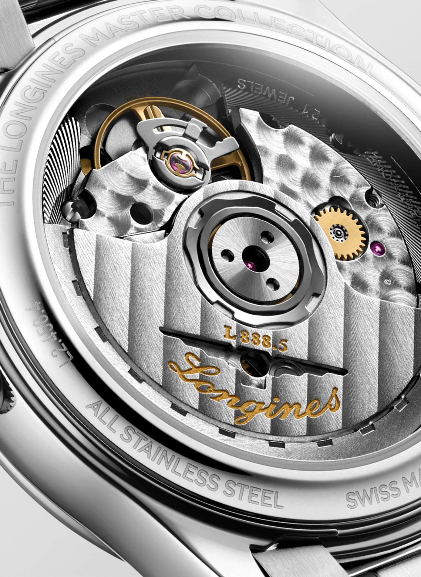 Montre automatique The Longines Master Collection en acier inoxydable LONGINES Blanc
