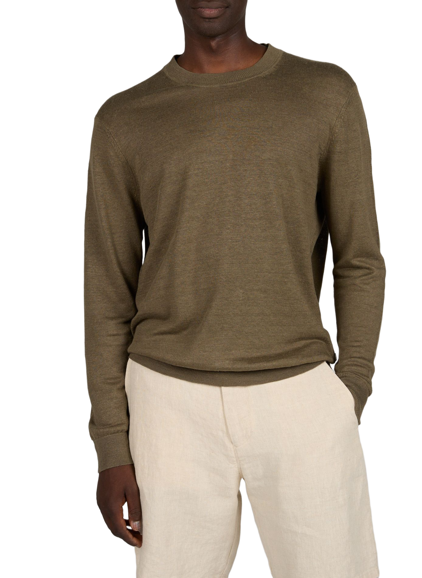 Linen jumper NN.07 Khaki