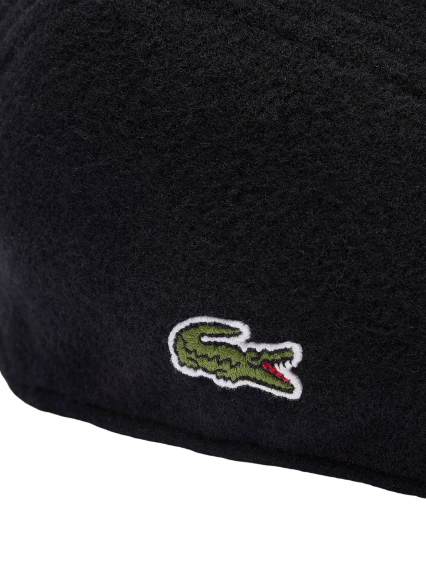 Mixed Wool Felt Beret LACOSTE Black