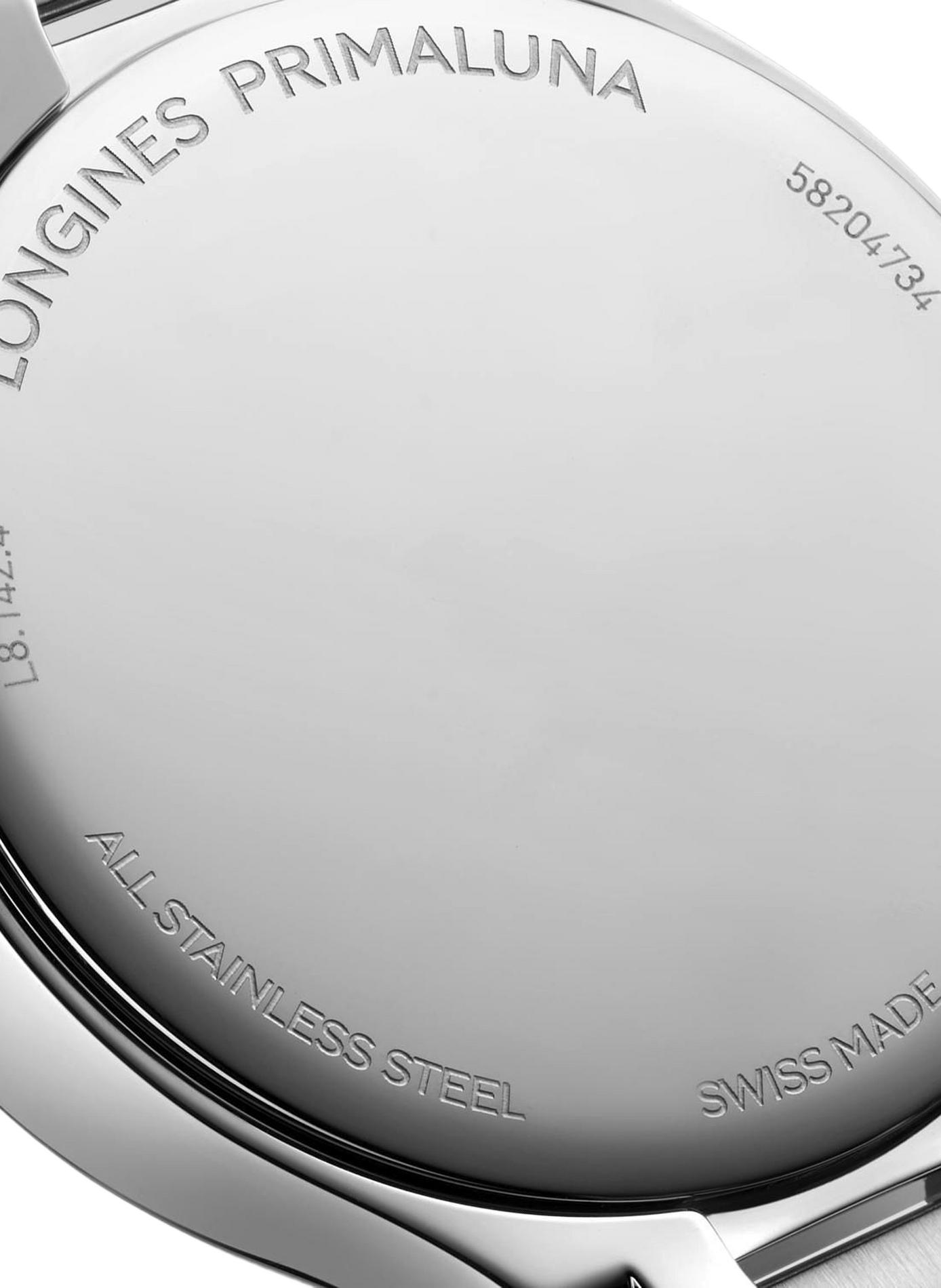 Montre automatique Longines PrimaLuna en acier inoxydable LONGINES Blanc
