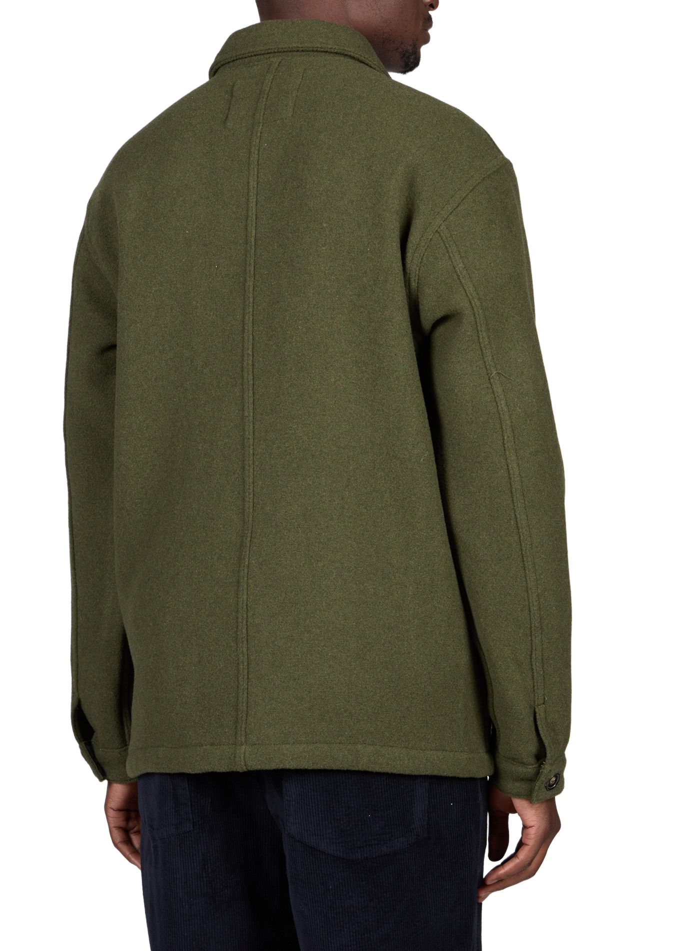 Veste droite col classique en laine mélangée MAISON LABICHE Vert