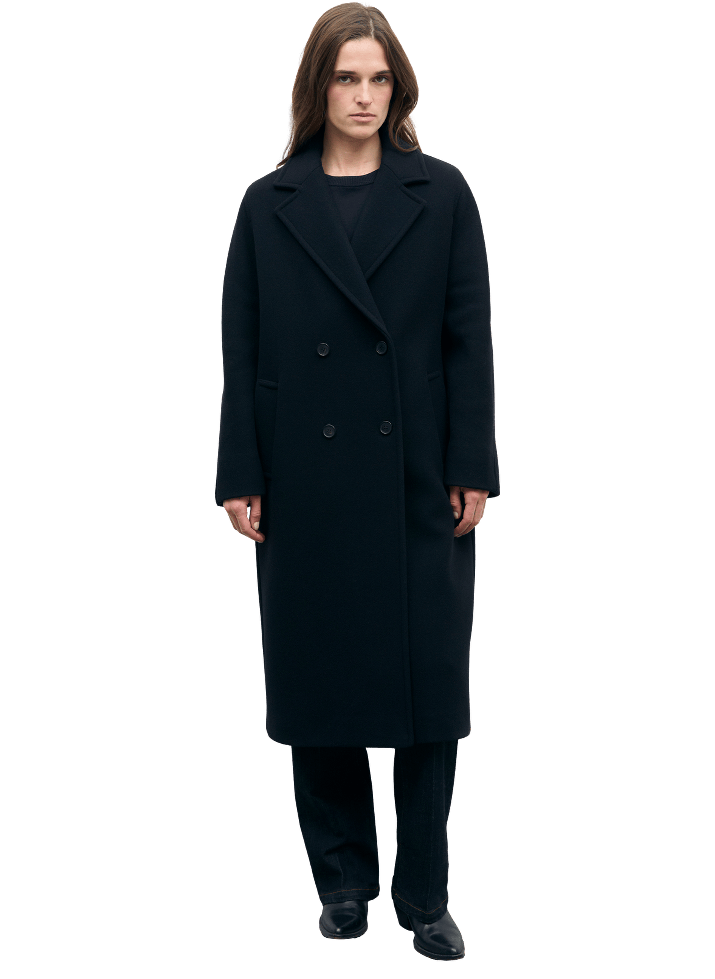 Manteau long croisé - aliz GERARD DAREL Noir