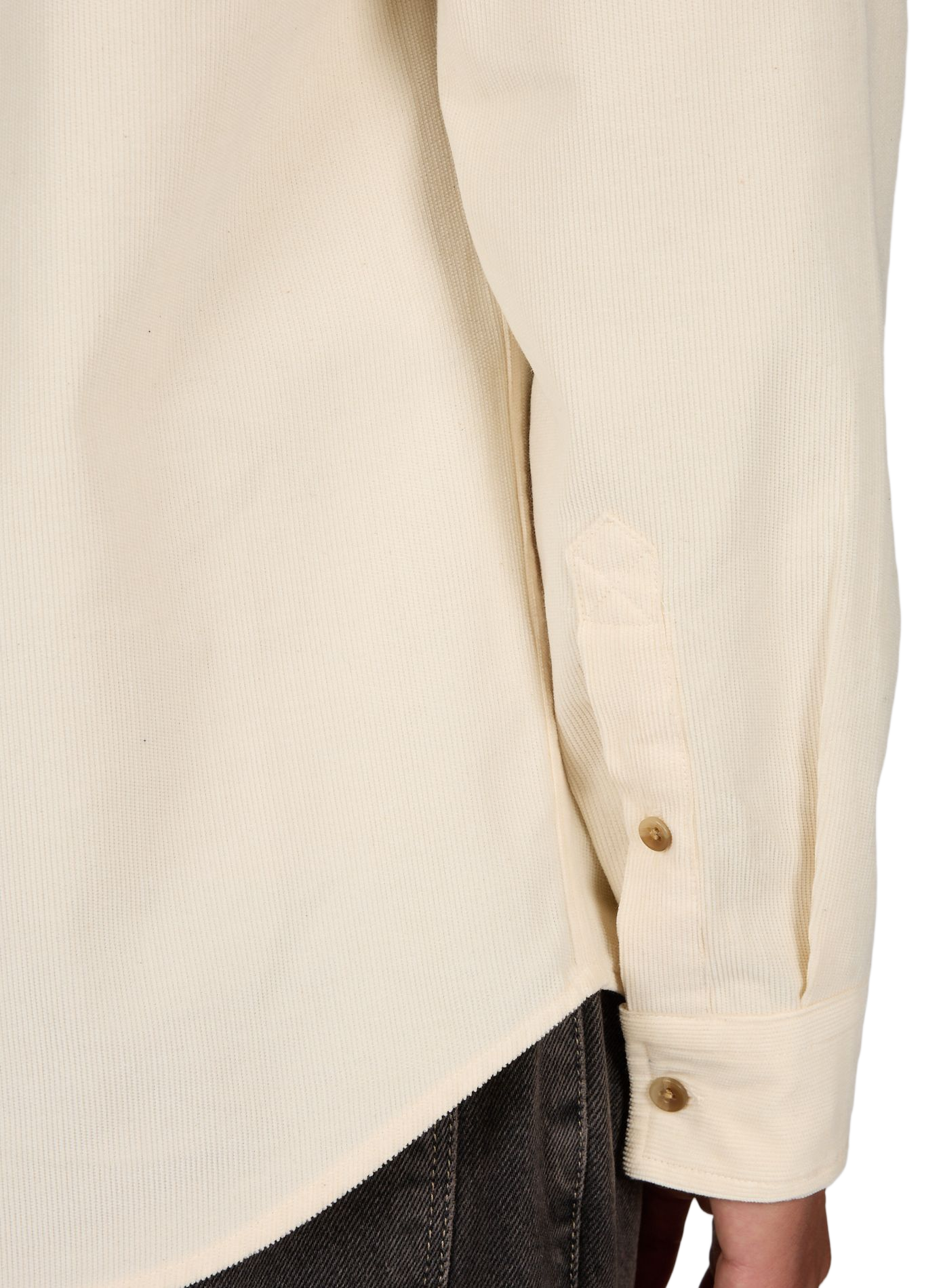 Solid button-down shirt LES DEUX Beige