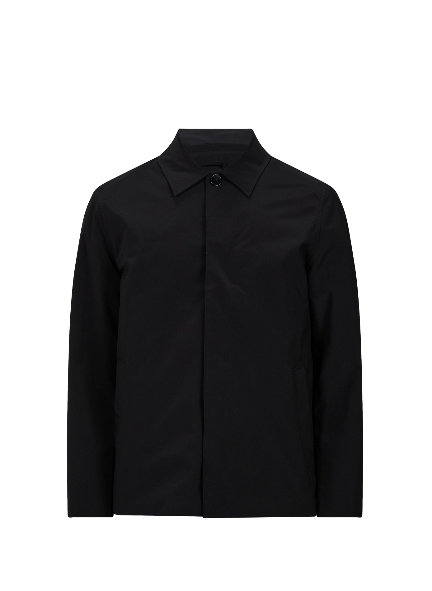 Korte rechte parka met klassieke kraag SAMSOE SAMSOE Zwart